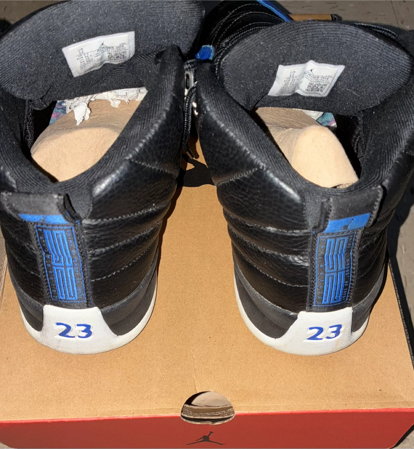 Wmns Air Jordan 12 Retro Black/Hyper Royal Size 12 - photo 3
