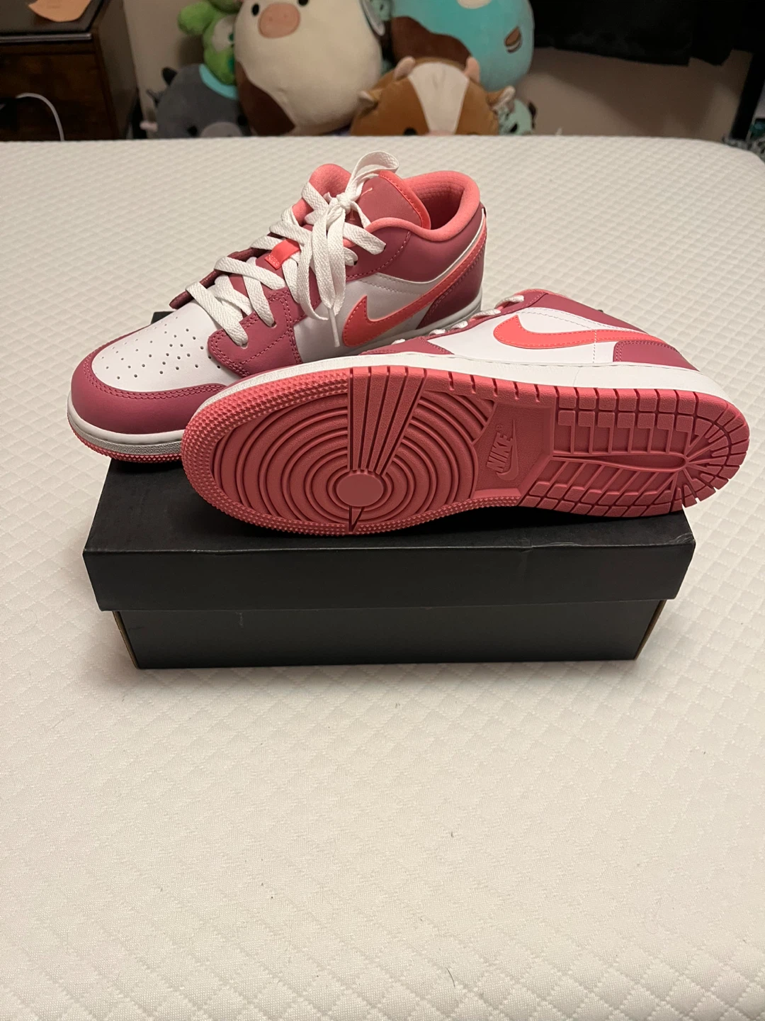 Nike Air Jordan 1 Low (GS) Pink/White - Size 6.5Y - photo 4