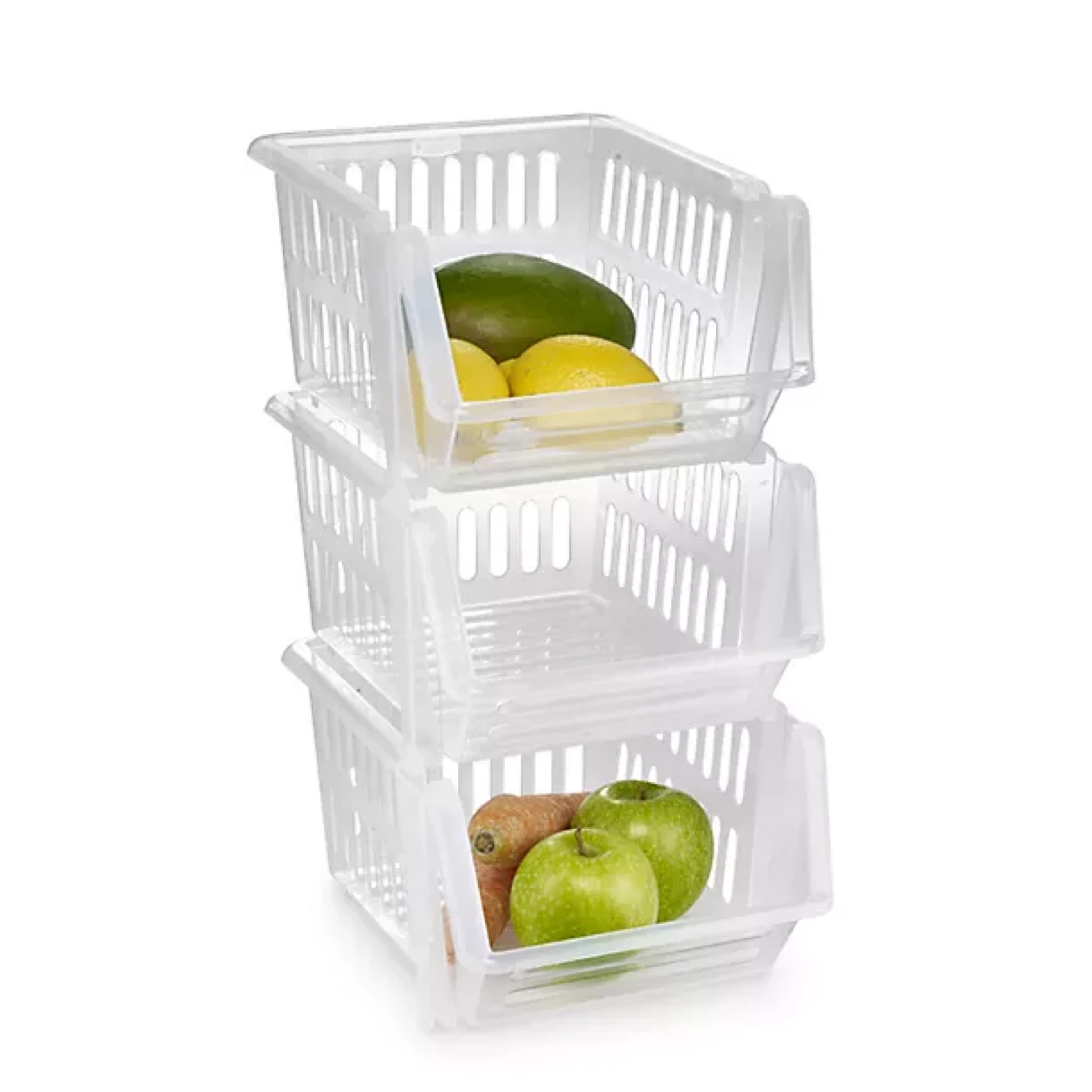 Set of 3 Stackable Pantry Organizer Bins – Organize Now! - photo 2