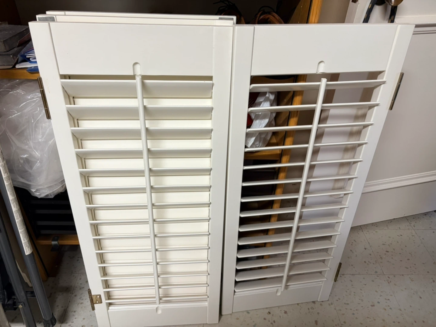 White Interior Window Shutters (Pair)