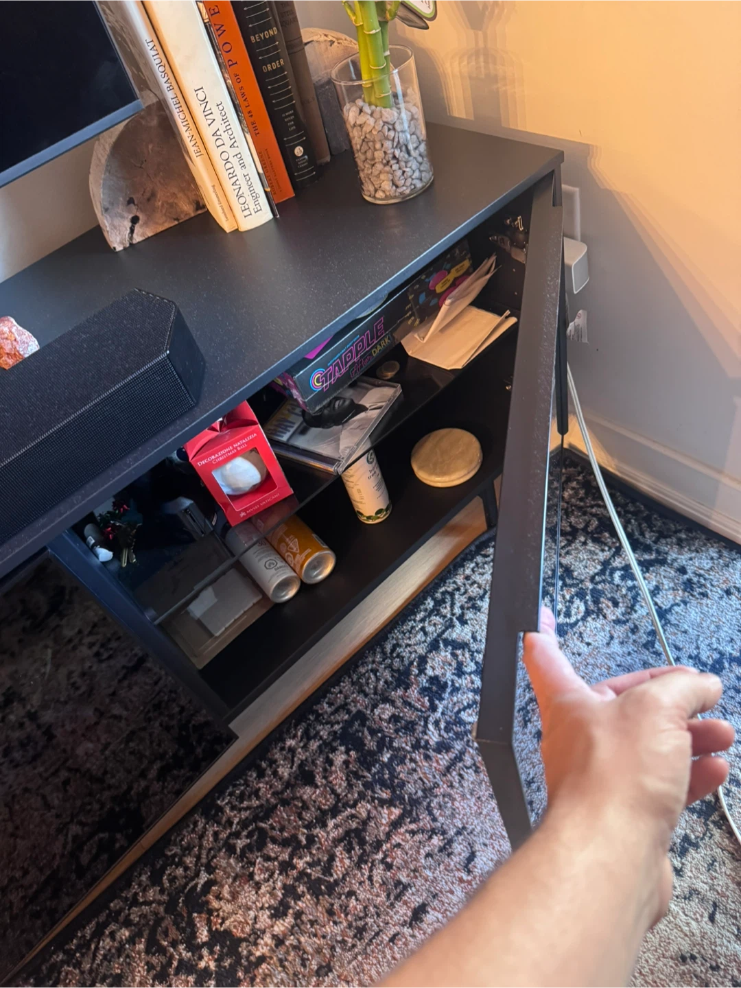Black Ikea TV Stand - photo 3