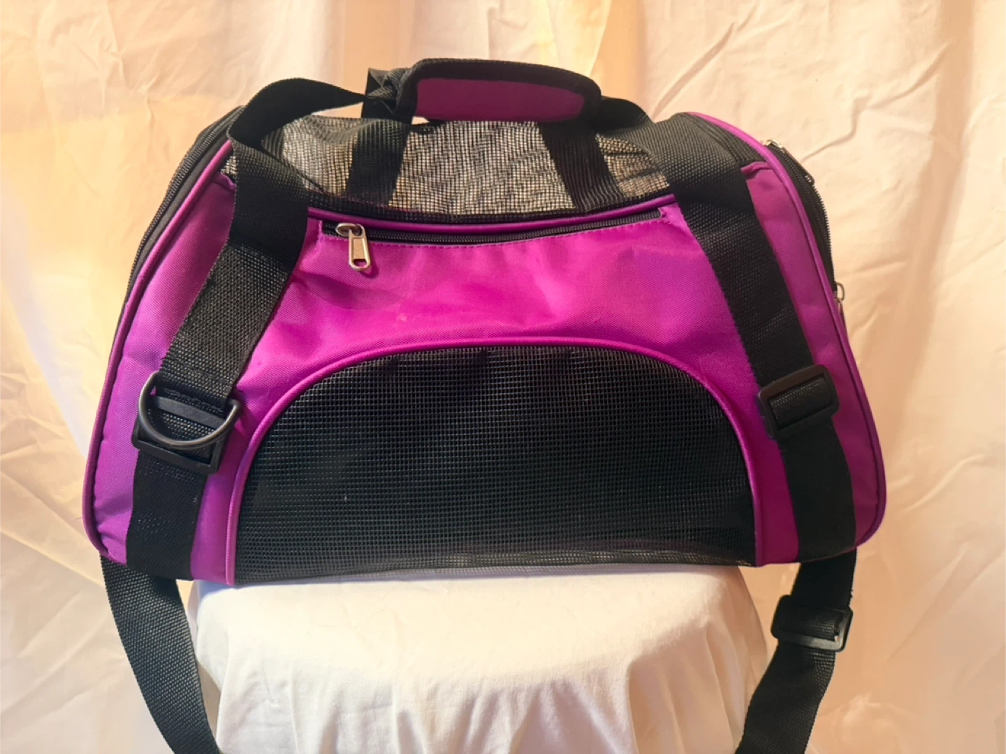 Purple & Black Pet Carrier