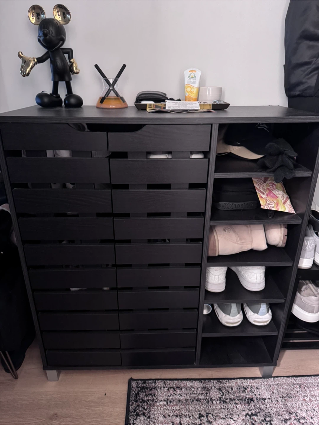 Black shoe cabinet - photo 2