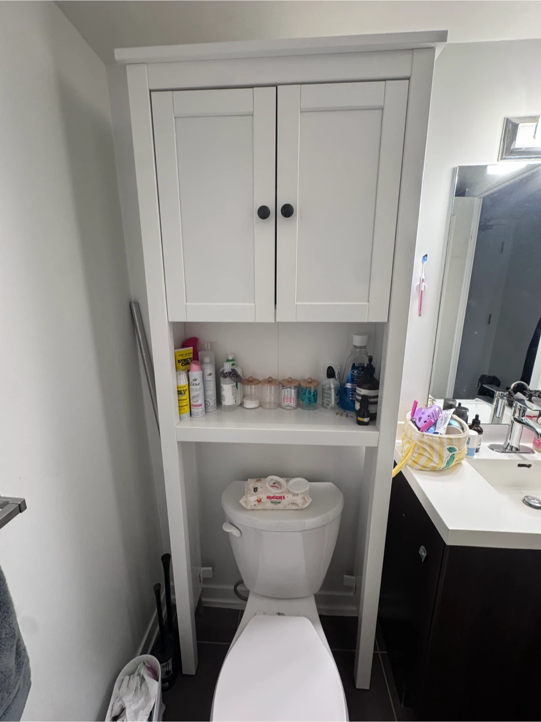 IKEA Hemnes White Toilet Shelf