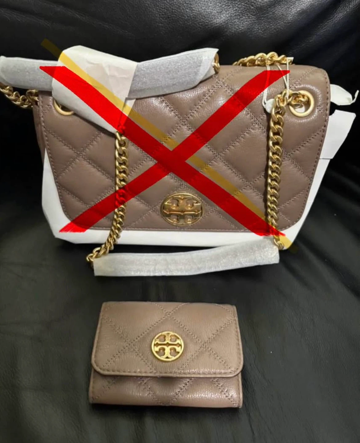 New Tory Burch Willa Card Case (check description)
