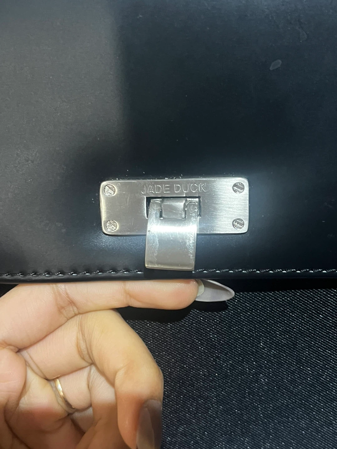 Jade Duck Black Shoulder Bag - photo 3