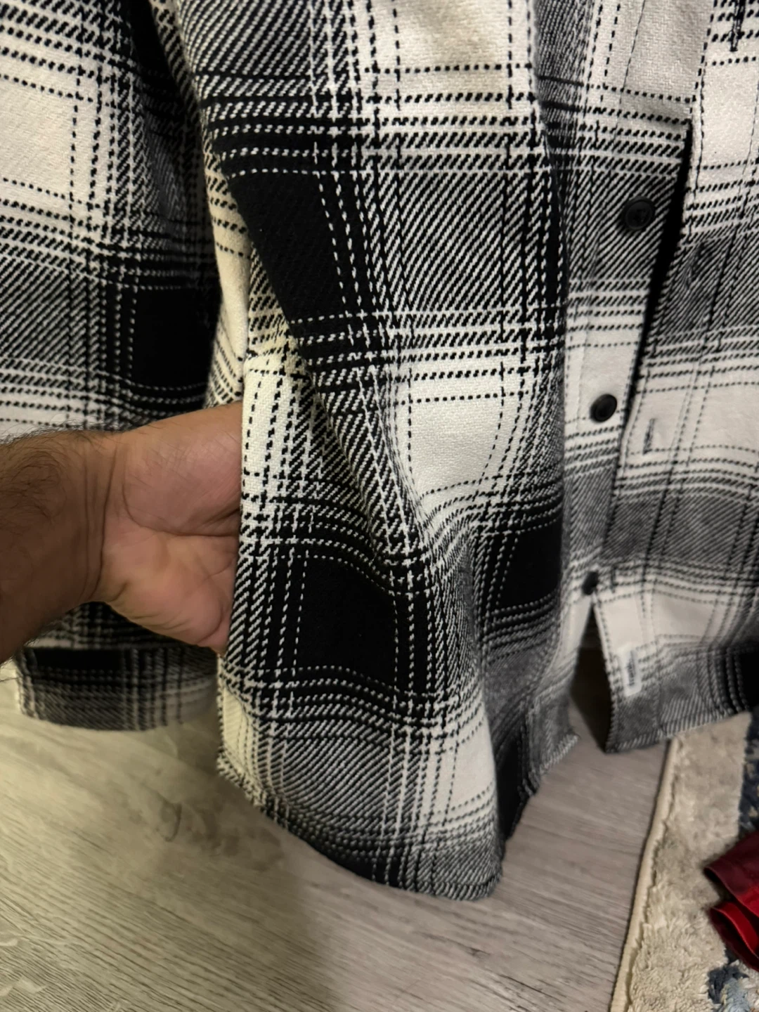 Blue & Sons Black & White Plaid Flannel Shirt - photo 2