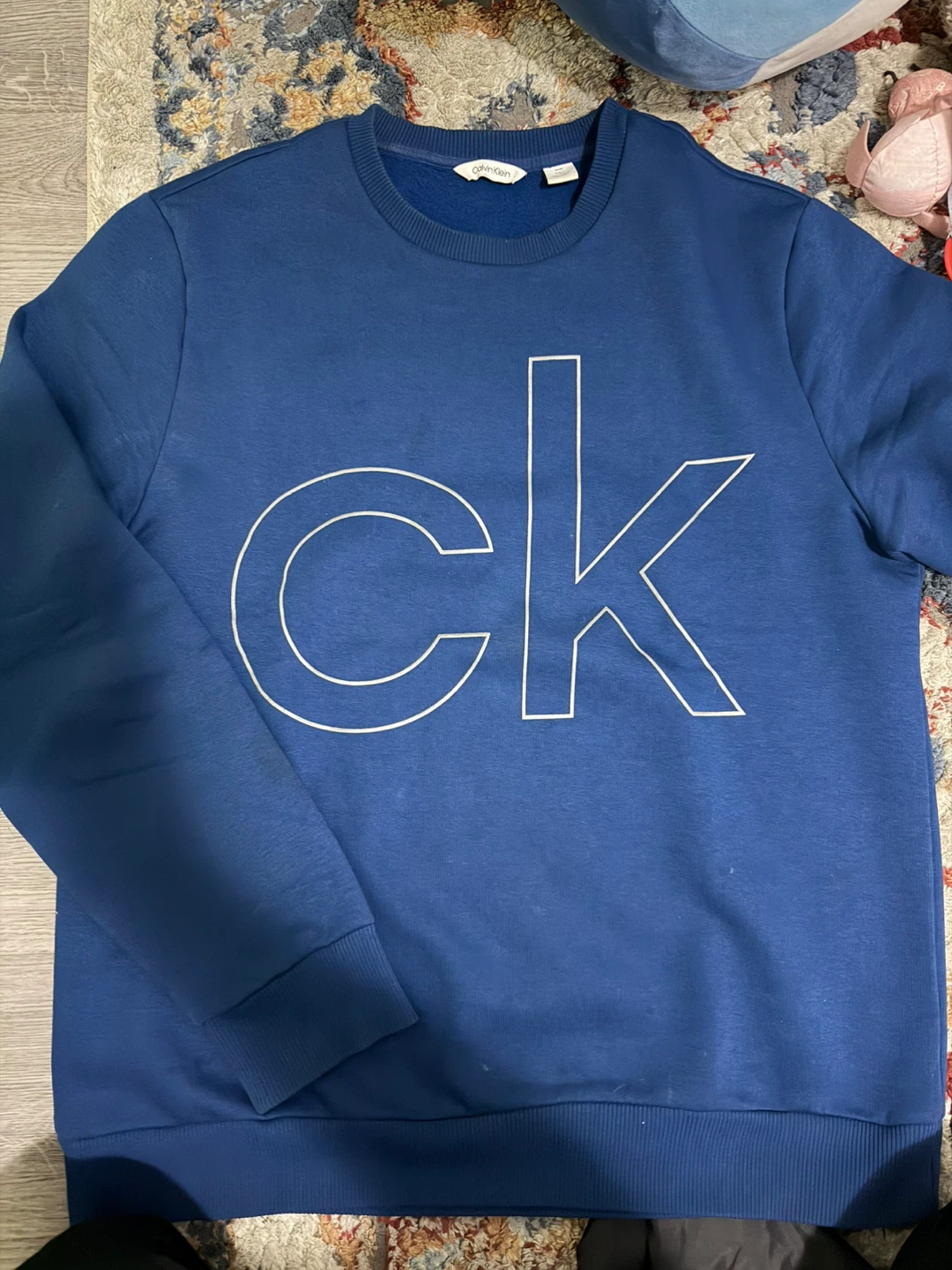 Calvin Klein Blue Crewneck Sweatshirt