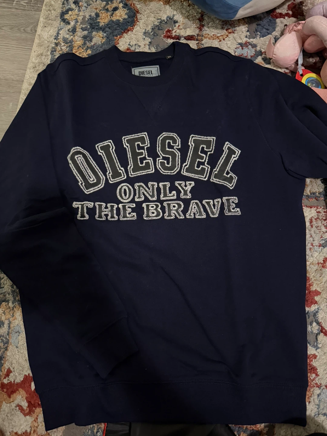 Diesel 'Only The Brave' Navy Blue Sweatshirt