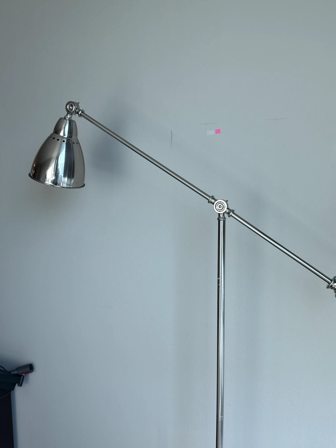 Silver Articulating Arm Floor Lamp