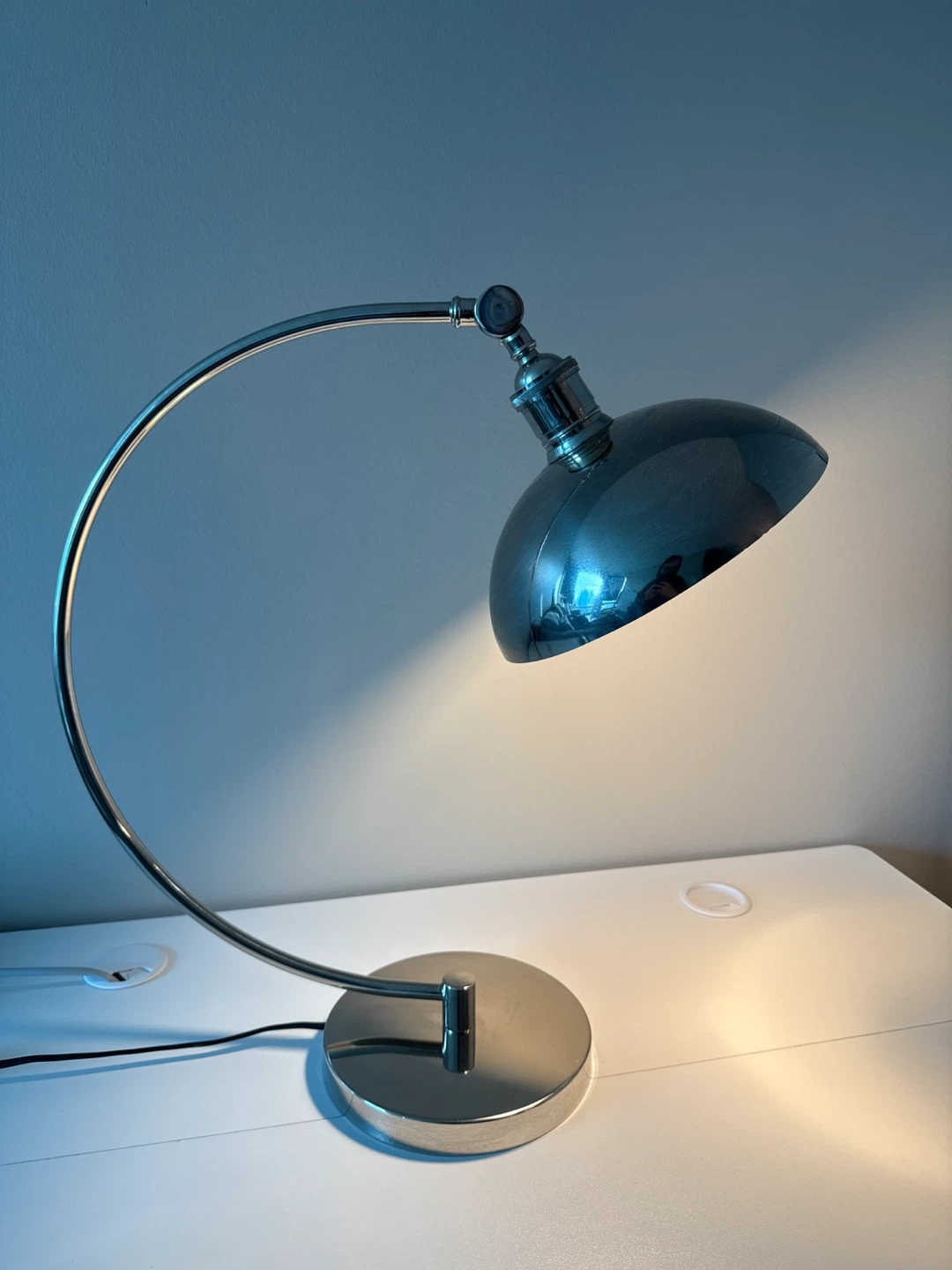 Silver Desk Lamp