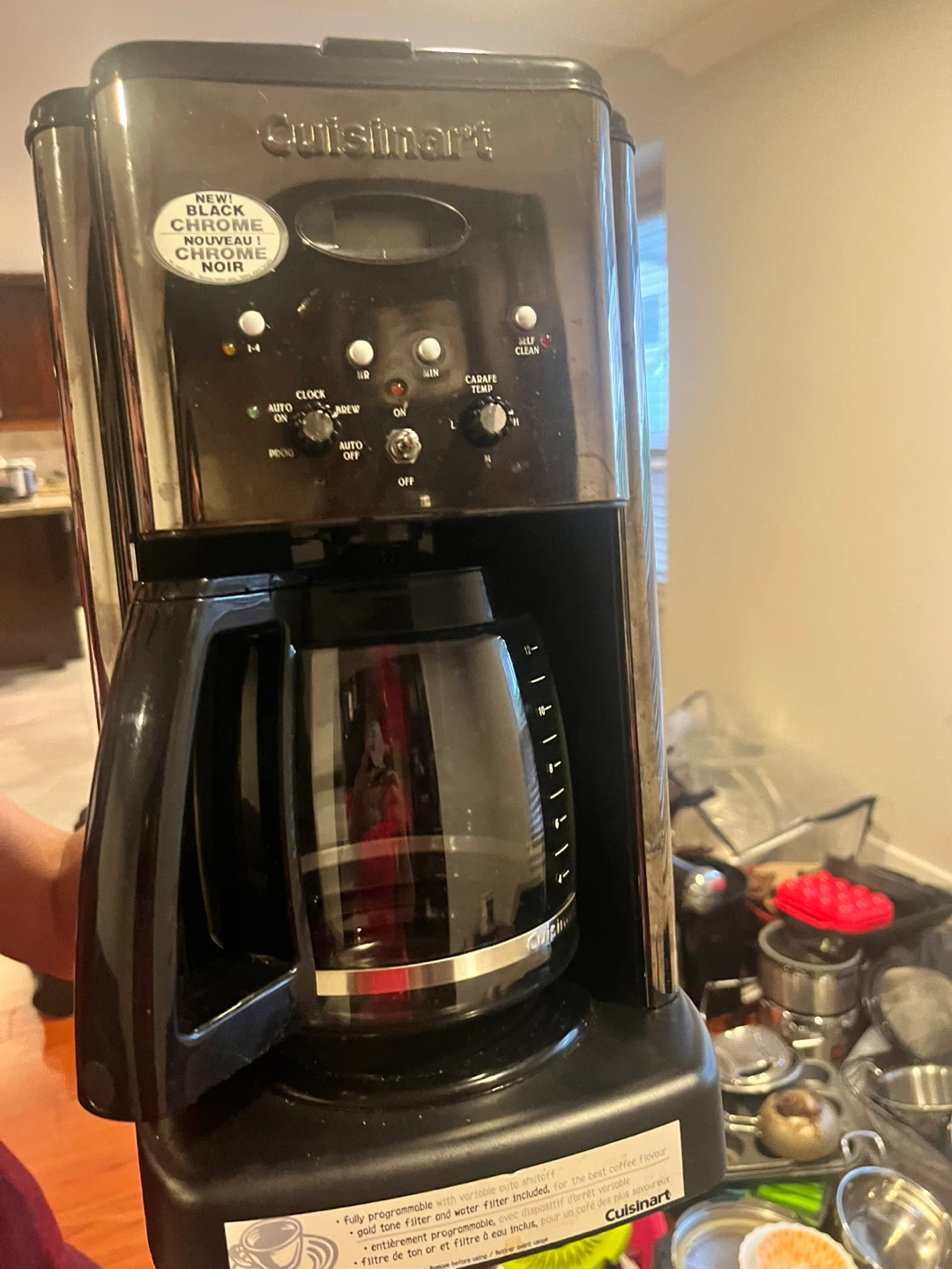 Cuisinart Black Chrome 12-Cup Coffee Maker
