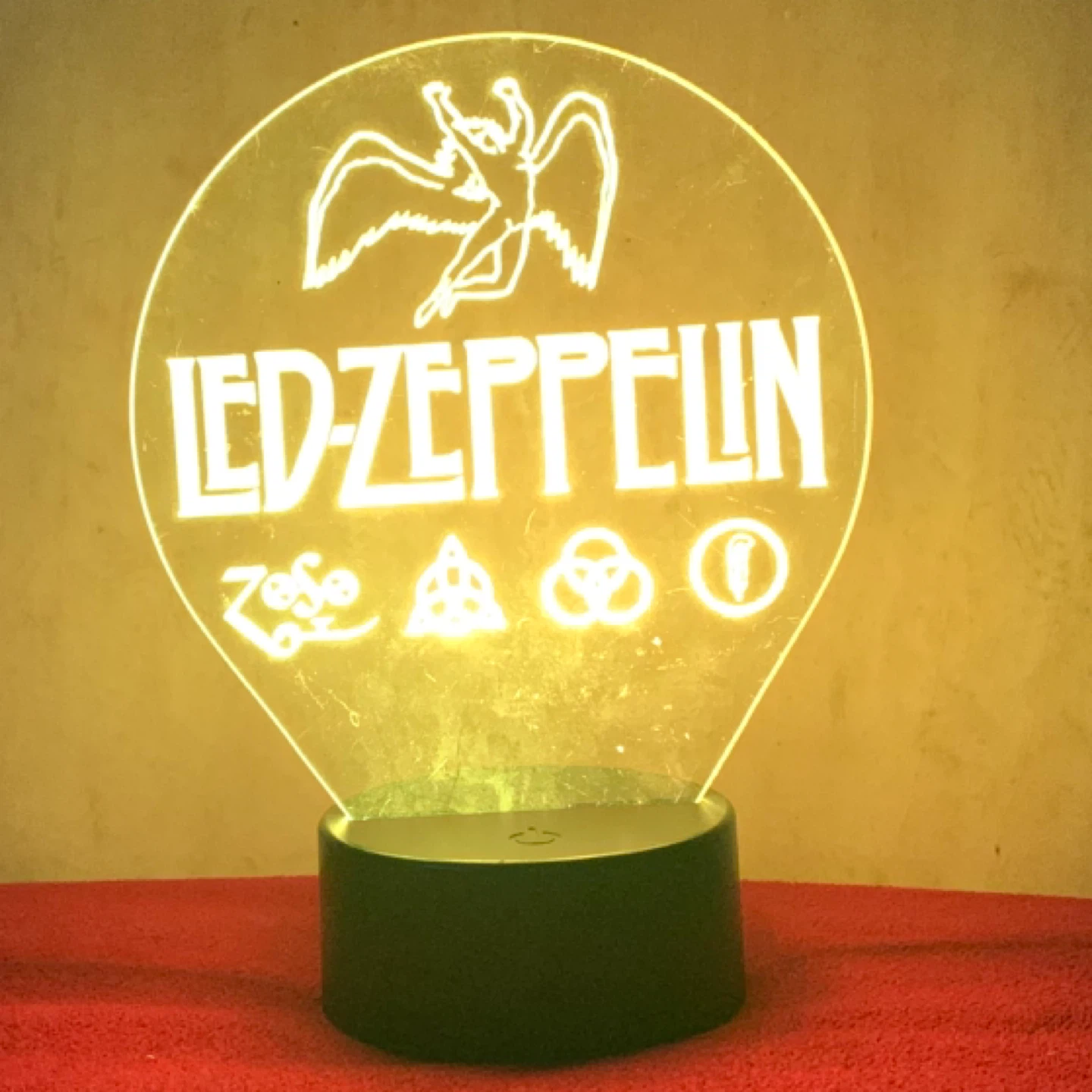 Led Zeppelin Color Changing LED Lamp
