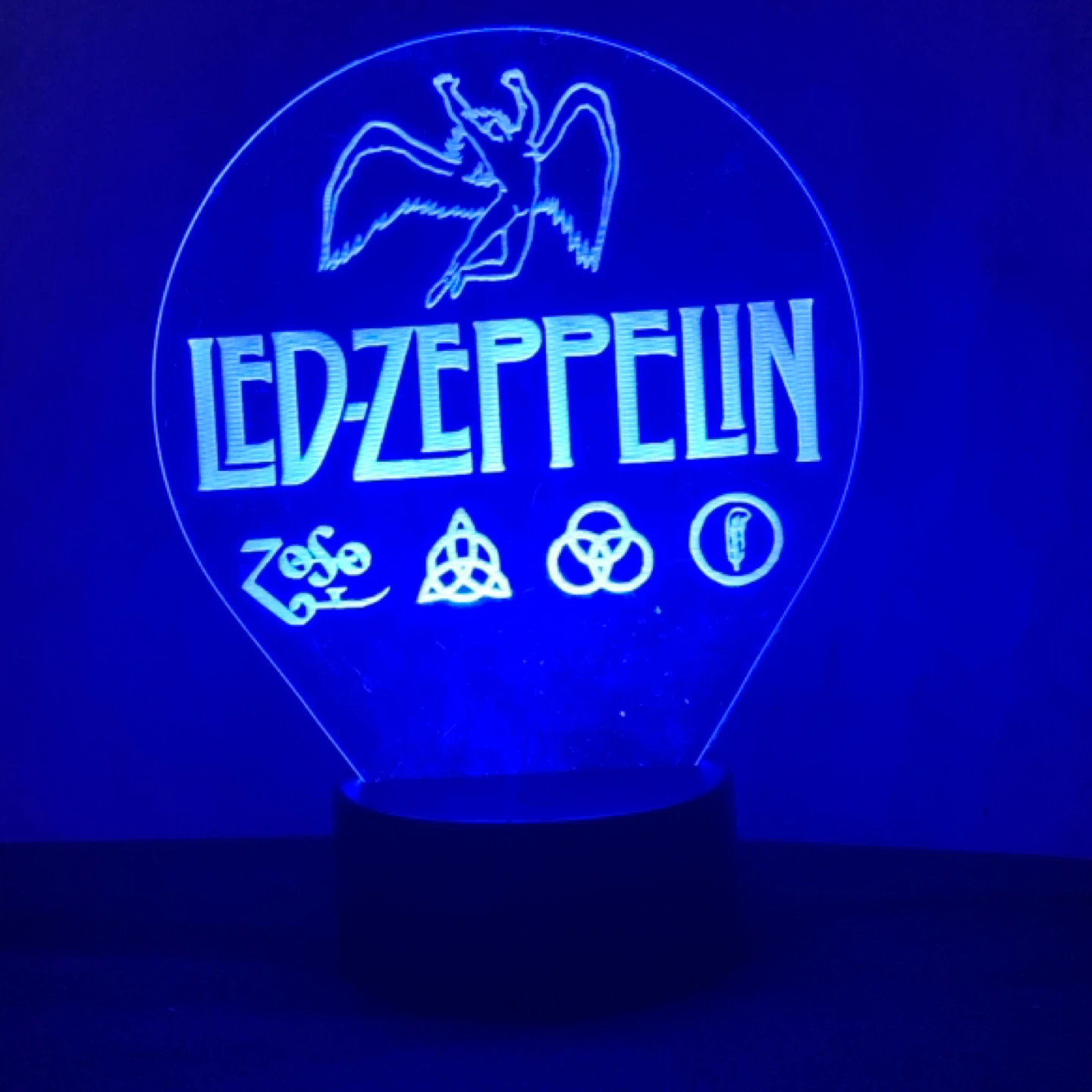 Led Zeppelin Color Changing LED Lamp - photo 2