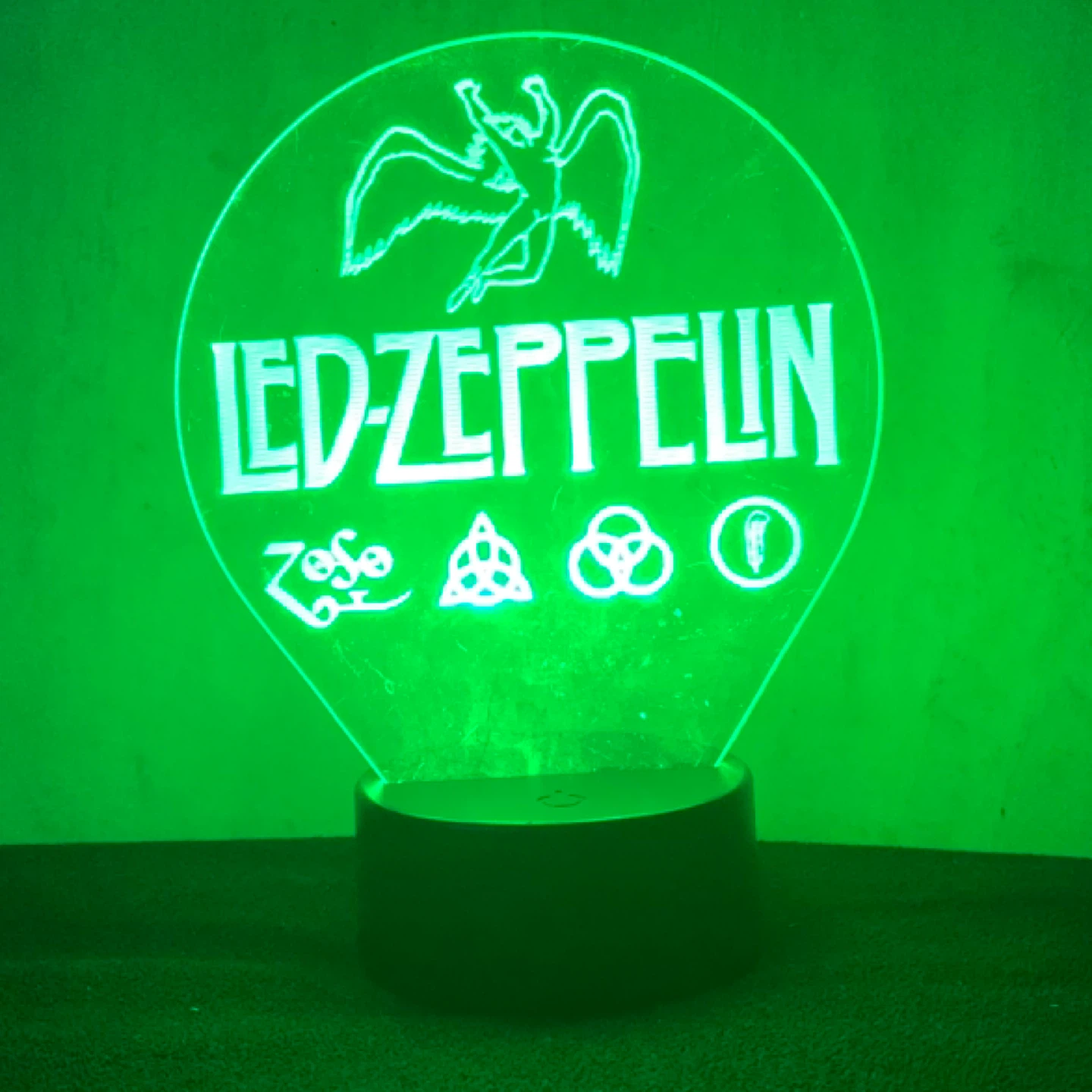 Led Zeppelin Color Changing LED Lamp - photo 3