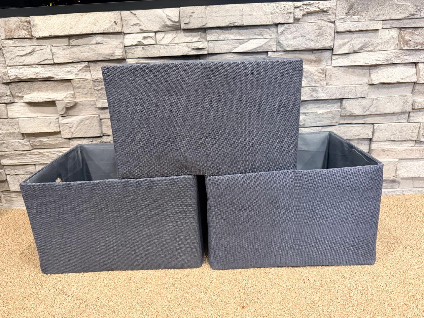 Collapsible Storage Cubes – Travel-Themed Designs – Set of 3 - photo 2