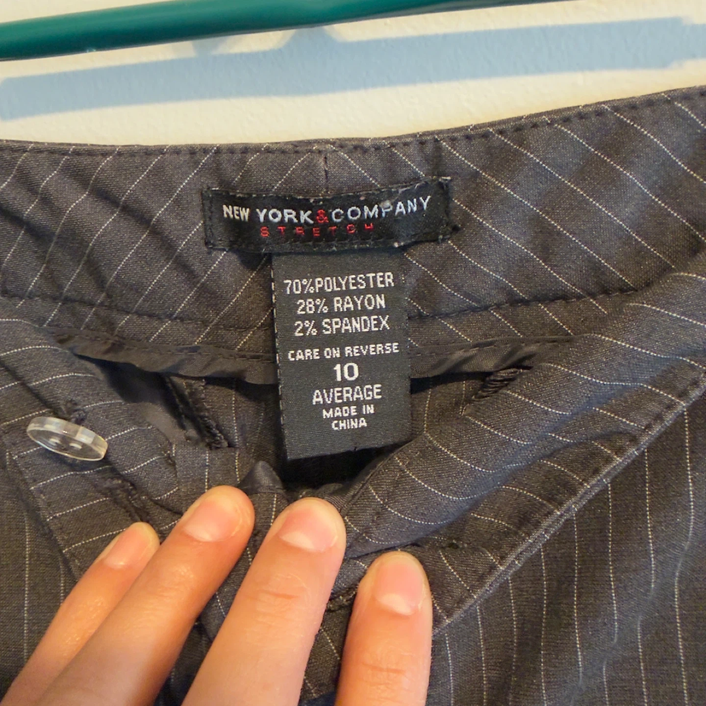 New York & Company Pinstripe Stretch Pants - Size 10 - photo 3