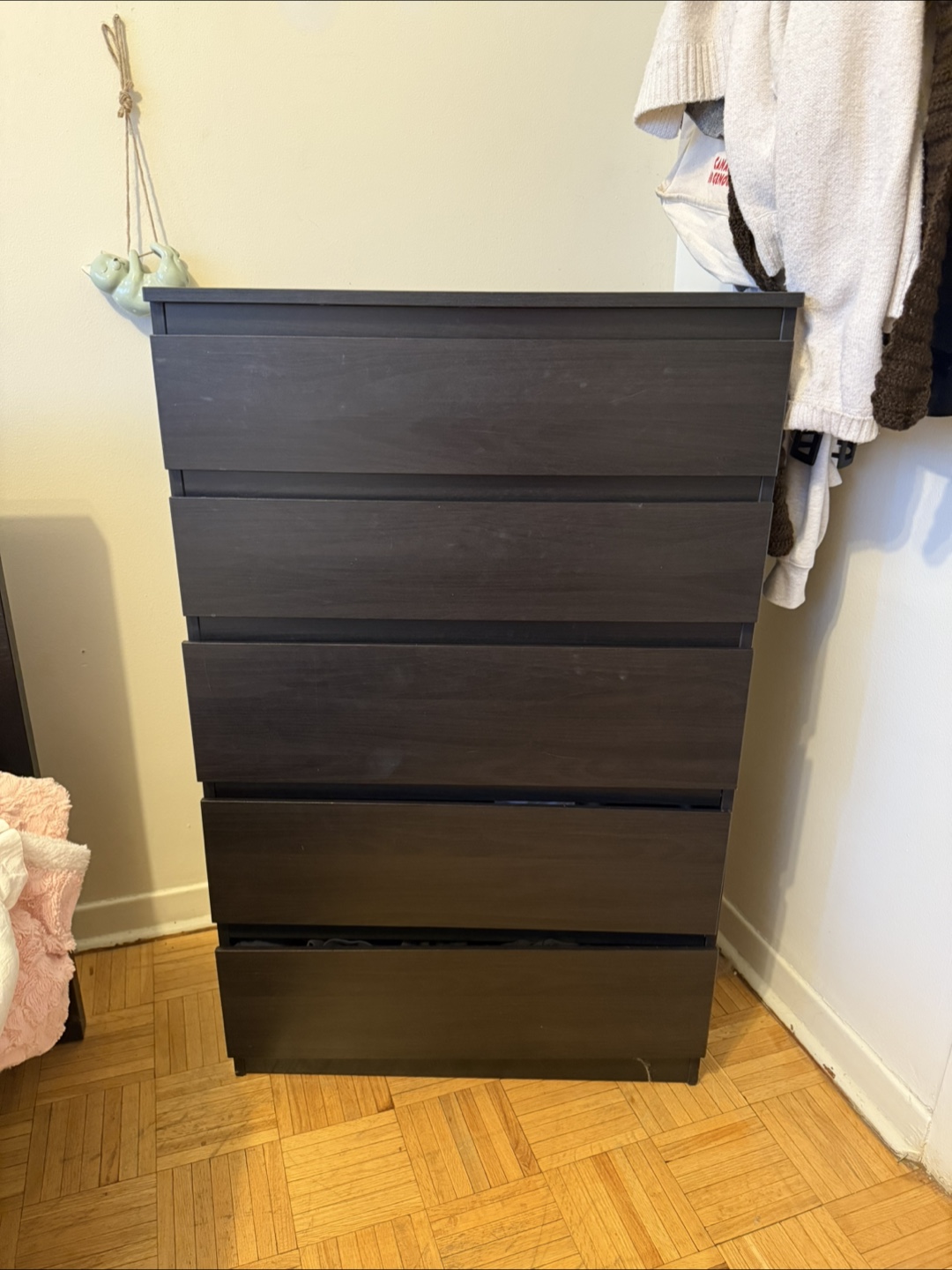 IKEA Malm 6-Drawer Dresser - Black/Brown