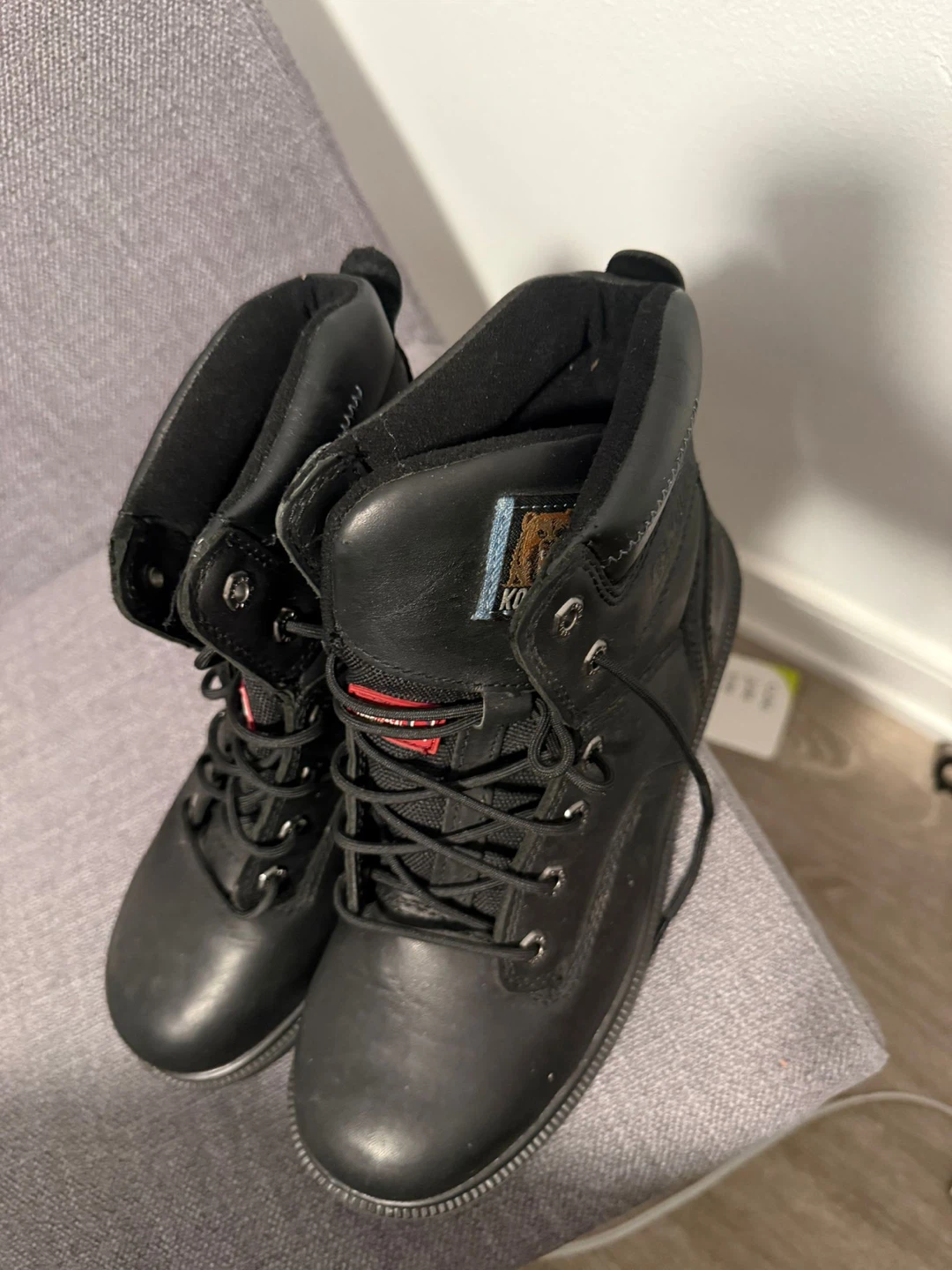 Safety Boot, Kodiak Black Work Boots - US 9 - photo 2