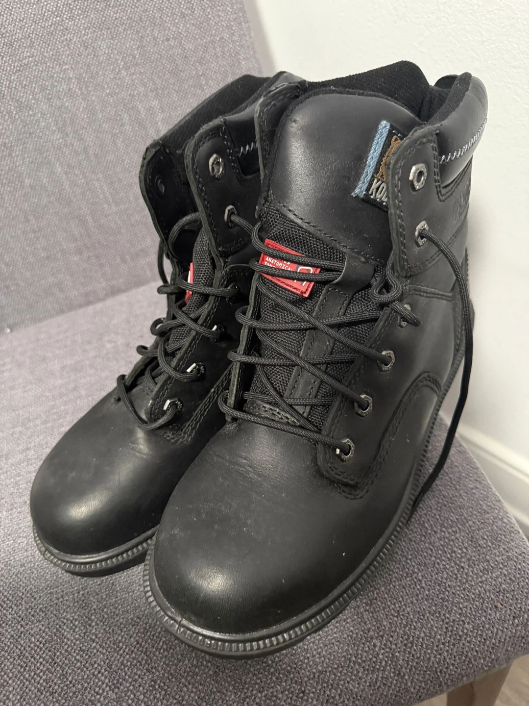 Safety Boot, Kodiak Black Work Boots - US 9