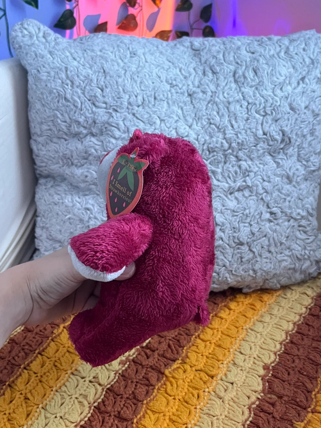 New Disney Lotso Bear Plush - Strawberry Scented - photo 2