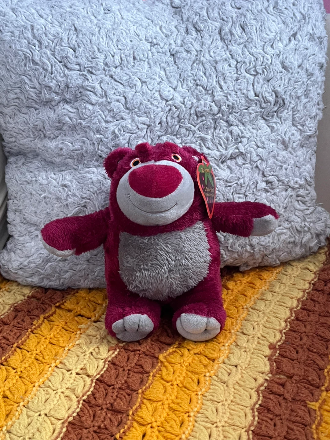 New Disney Lotso Bear Plush - Strawberry Scented