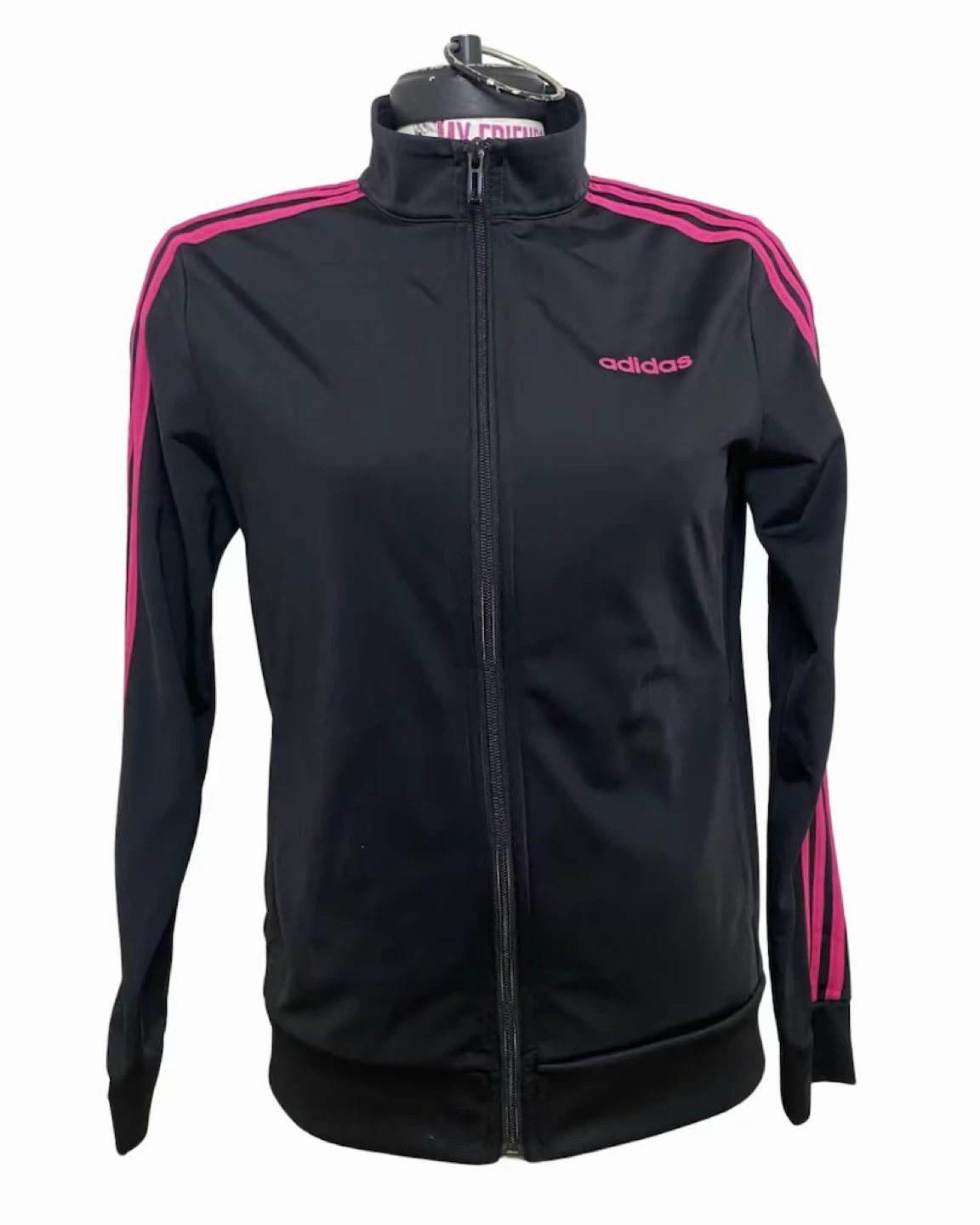 Adidas Black & Pink Track Jacket