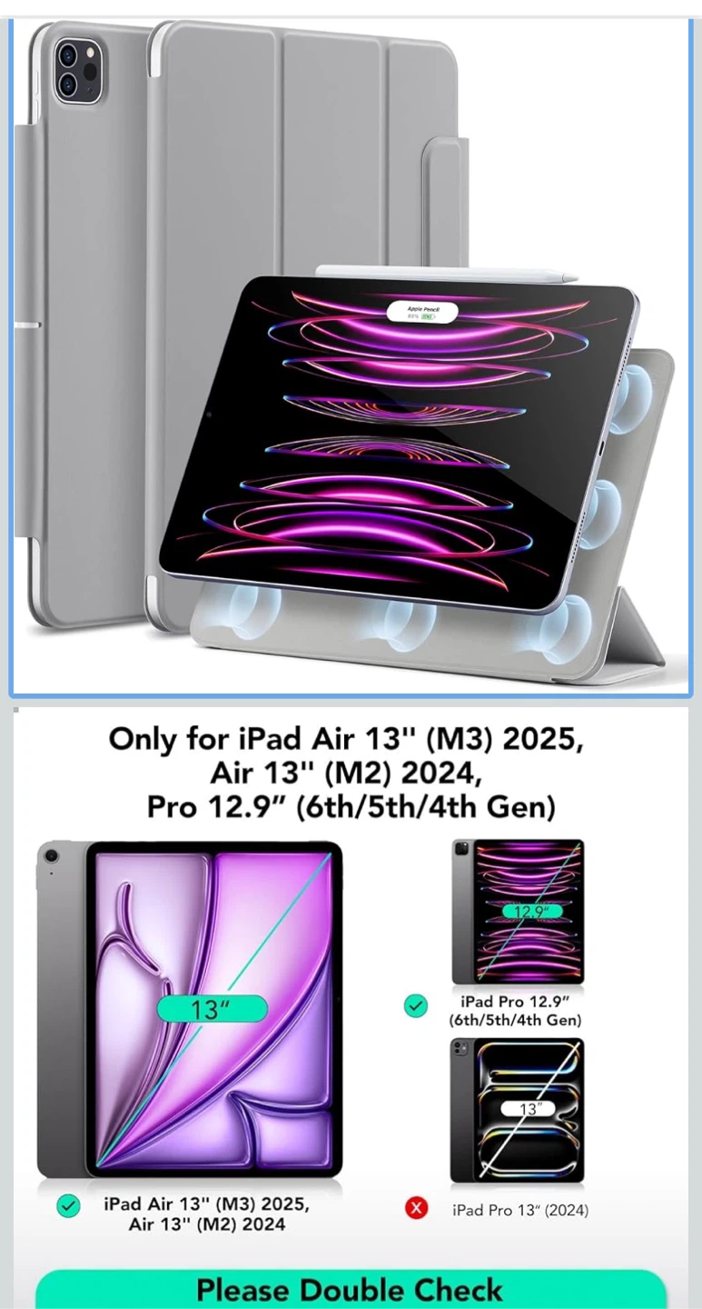 New ESR Protective Tablet Case for iPad Air 13" (M3/M2)