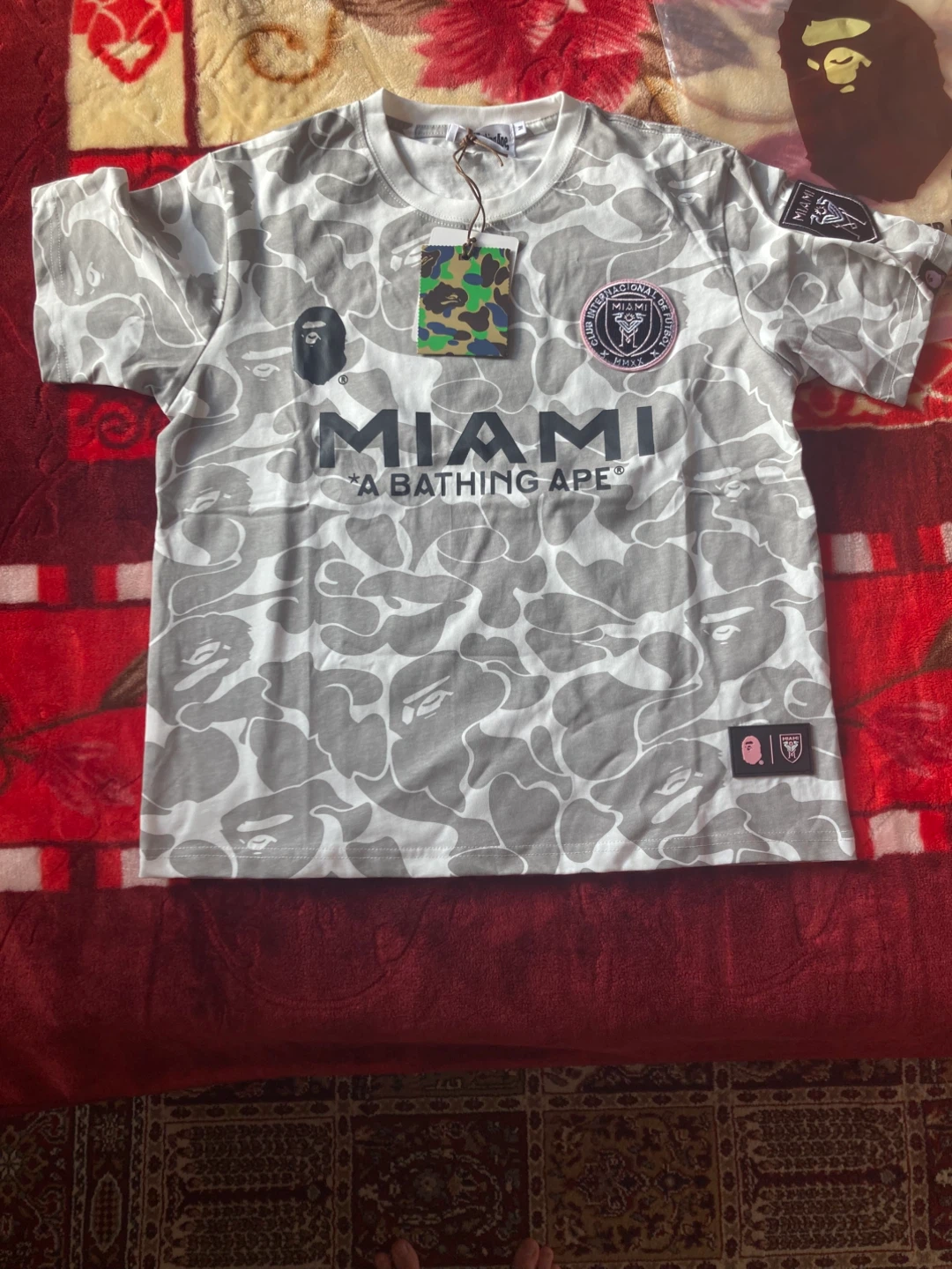BAPE x Inter Miami CF Camo Tee