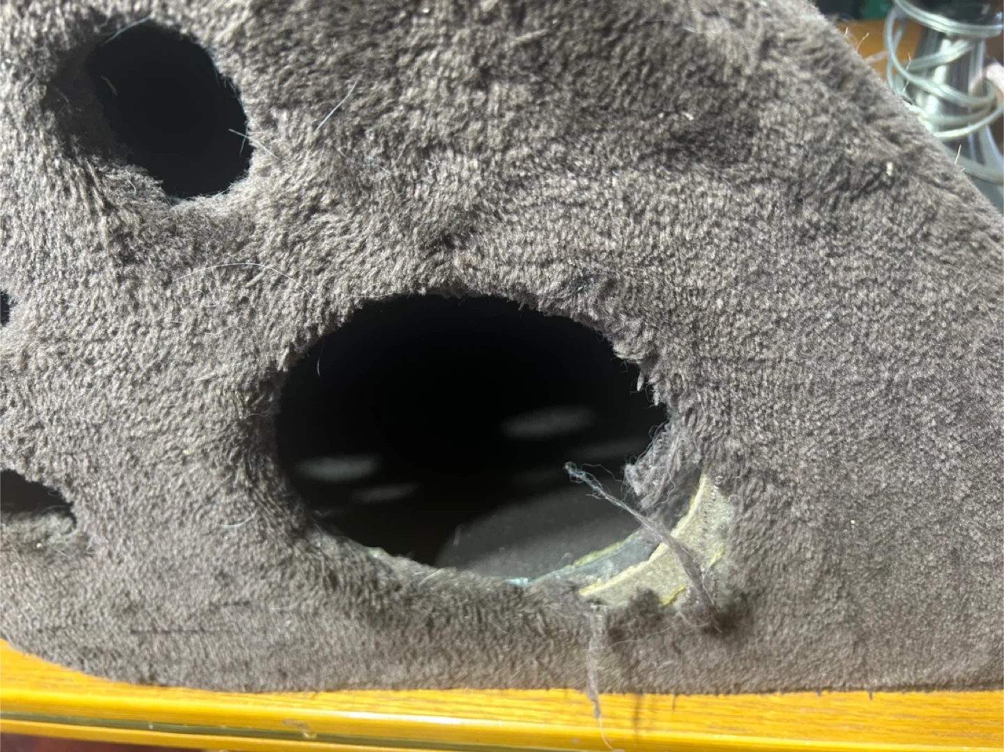 Brown Cat House with Scratching Post - photo 2
