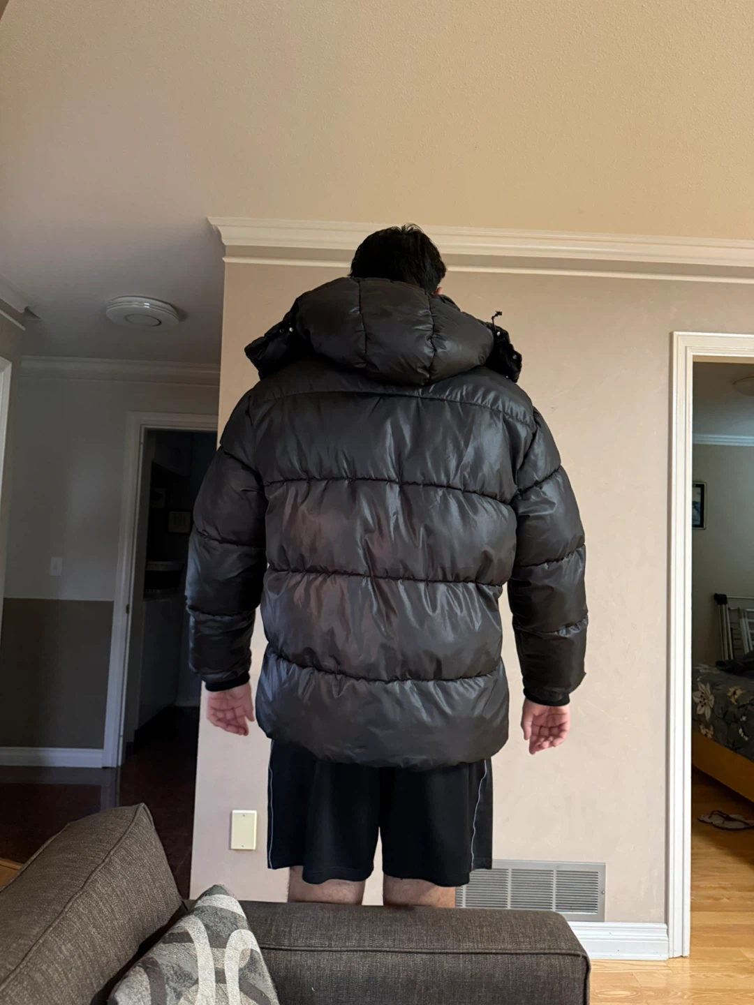 Puffer Jacket - Black - photo 3