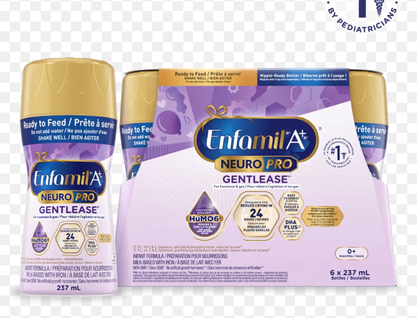 Enfamil A+ Neuro Pro Gentlease Formula - 4 x 237mL Bottles