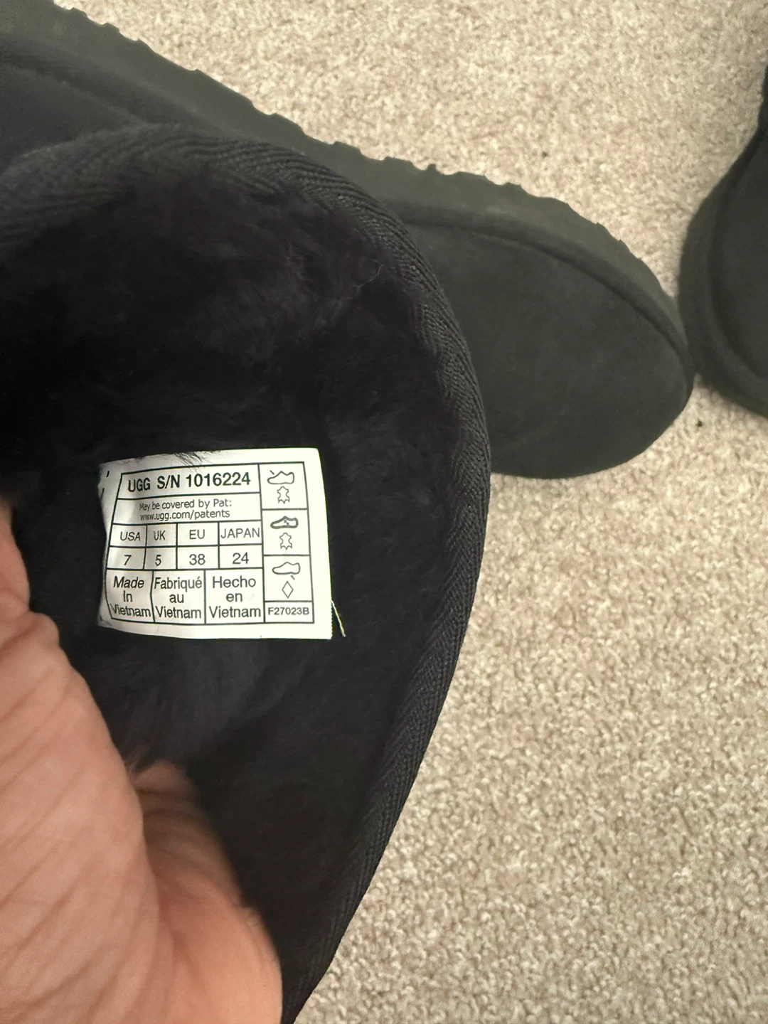 UGG Classic Tall Black Boots - Women's Size 7 - photo 3