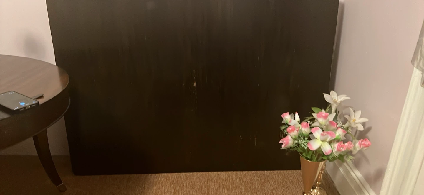 Beautiful Ashley solid dark wood Dining Table 42” x 60” x 30” - photo 2