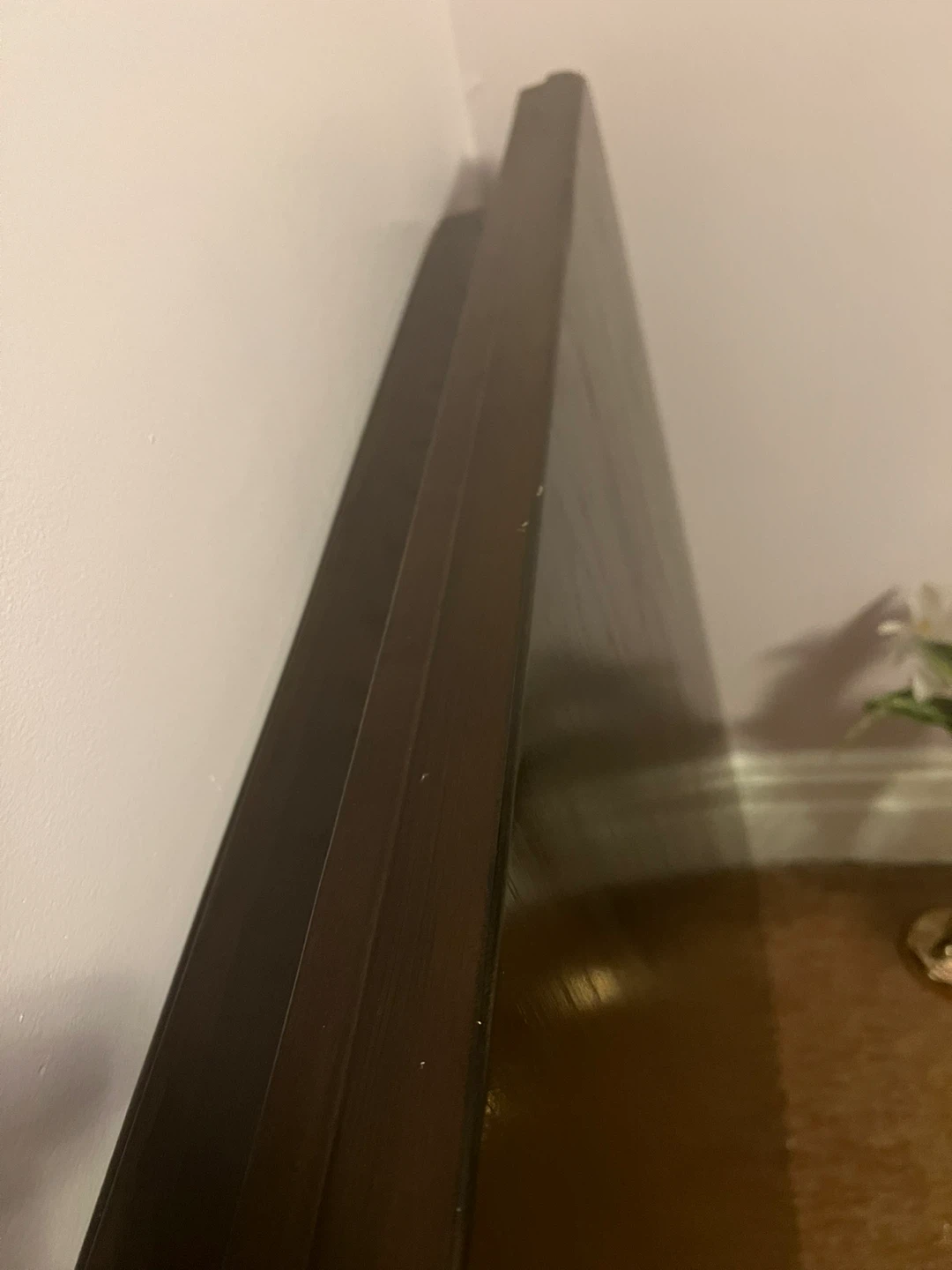 Beautiful Ashley solid dark wood Dining Table 42” x 60” x 30” - photo 3