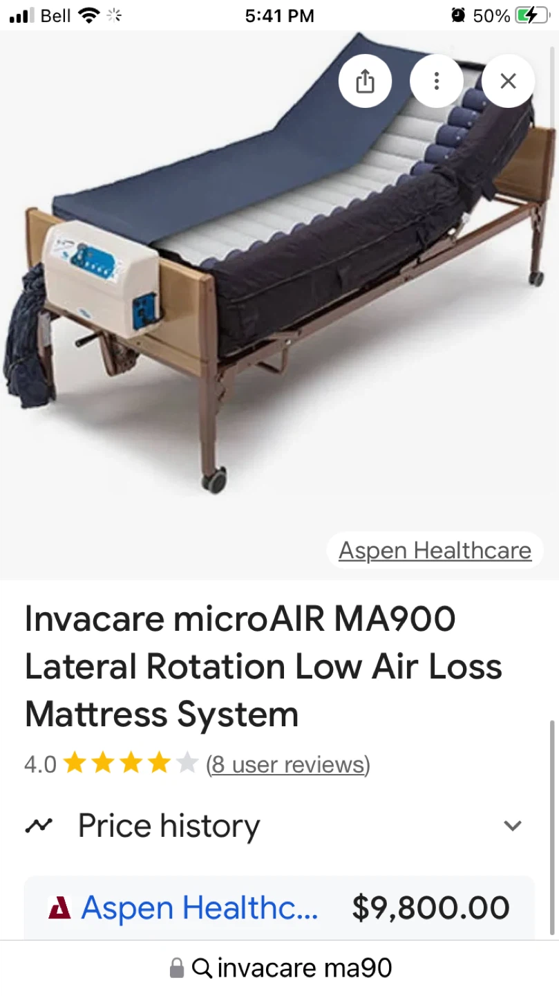 Invacare microAIR MA900 Low Air Loss mattress and Pump - photo 5