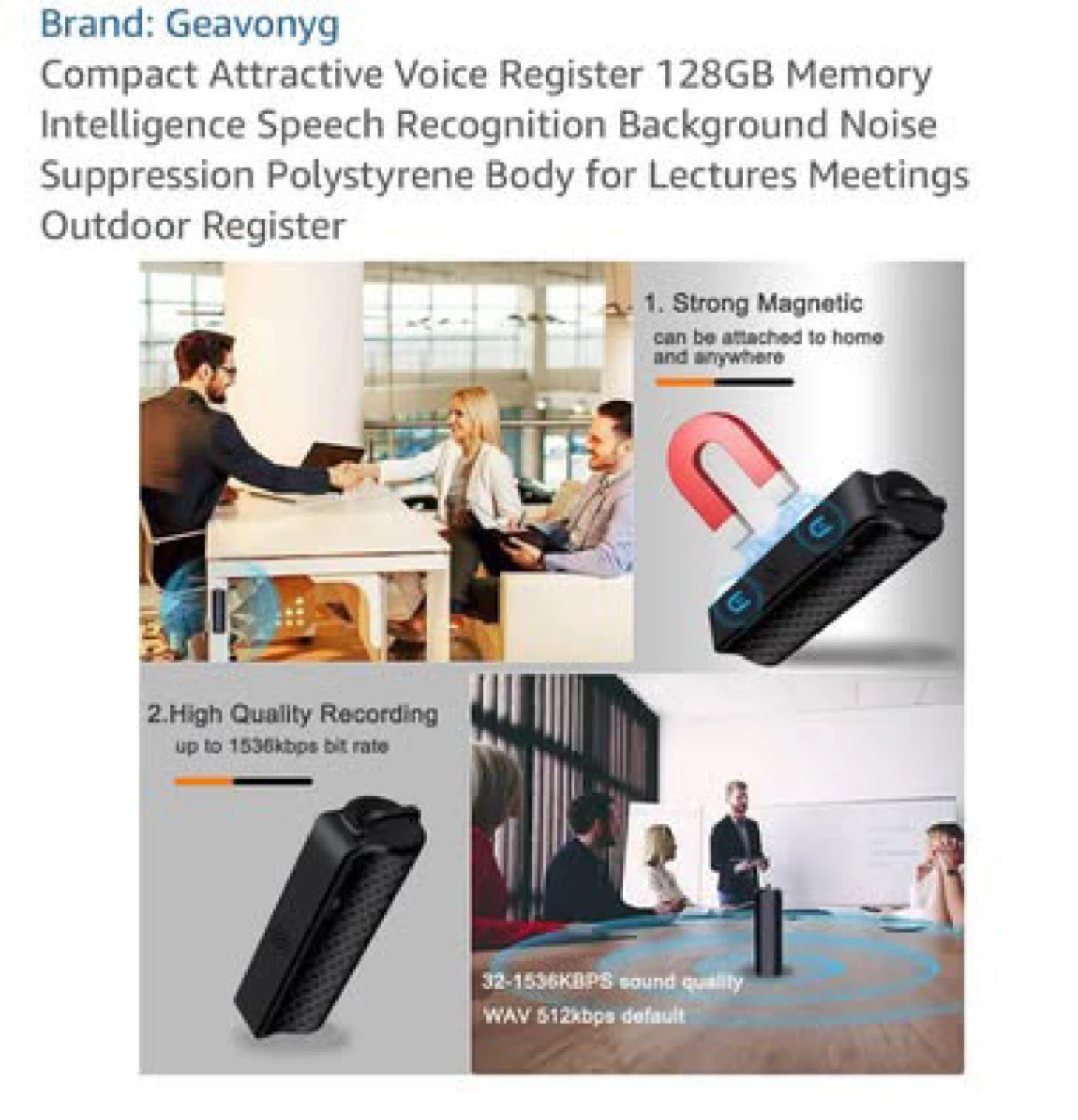 AFFETUNI Mini Digital Voice Recorder - New in Box! - photo 4