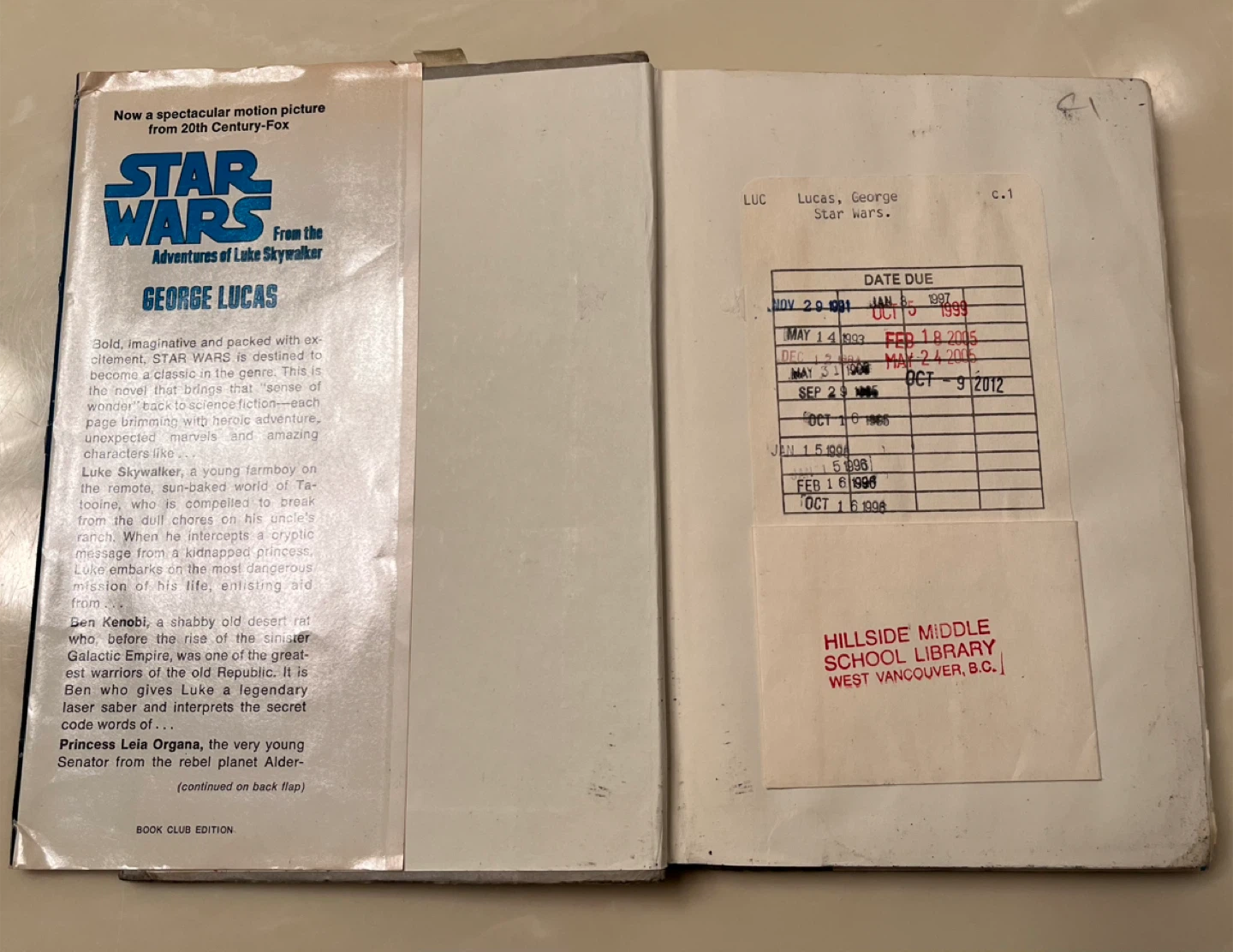 Star Wars From the Adventures of Luke Skywalker 1976 Book - photo 4
