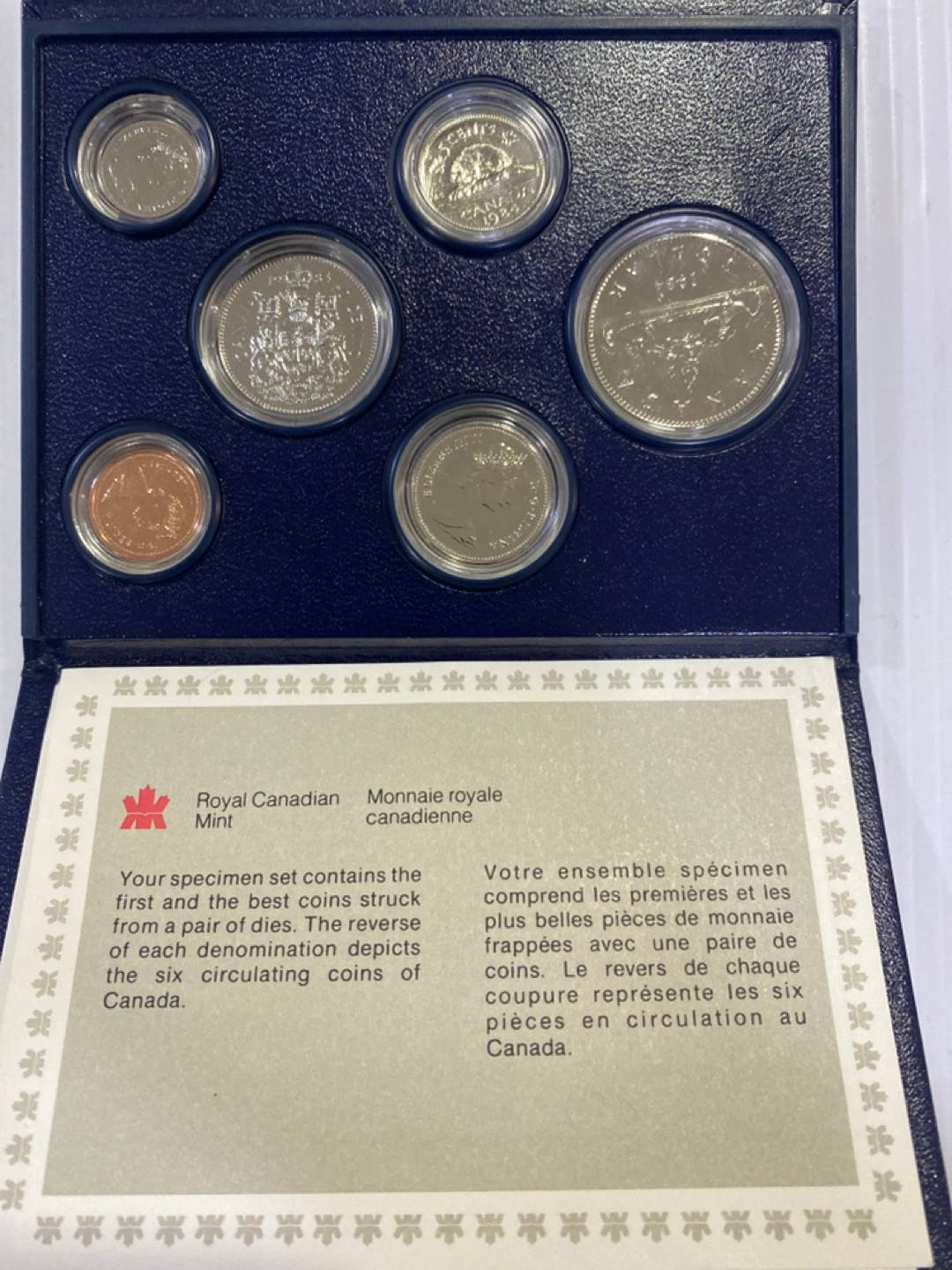 1984 Royal Canadian Mint Specimen Set - photo 2
