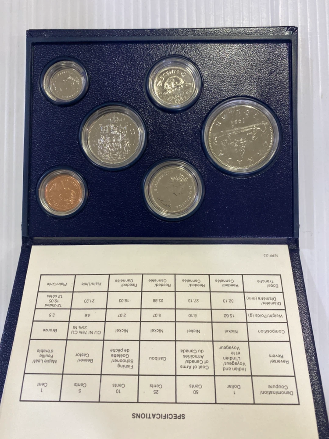 1984 Royal Canadian Mint Specimen Set - photo 3