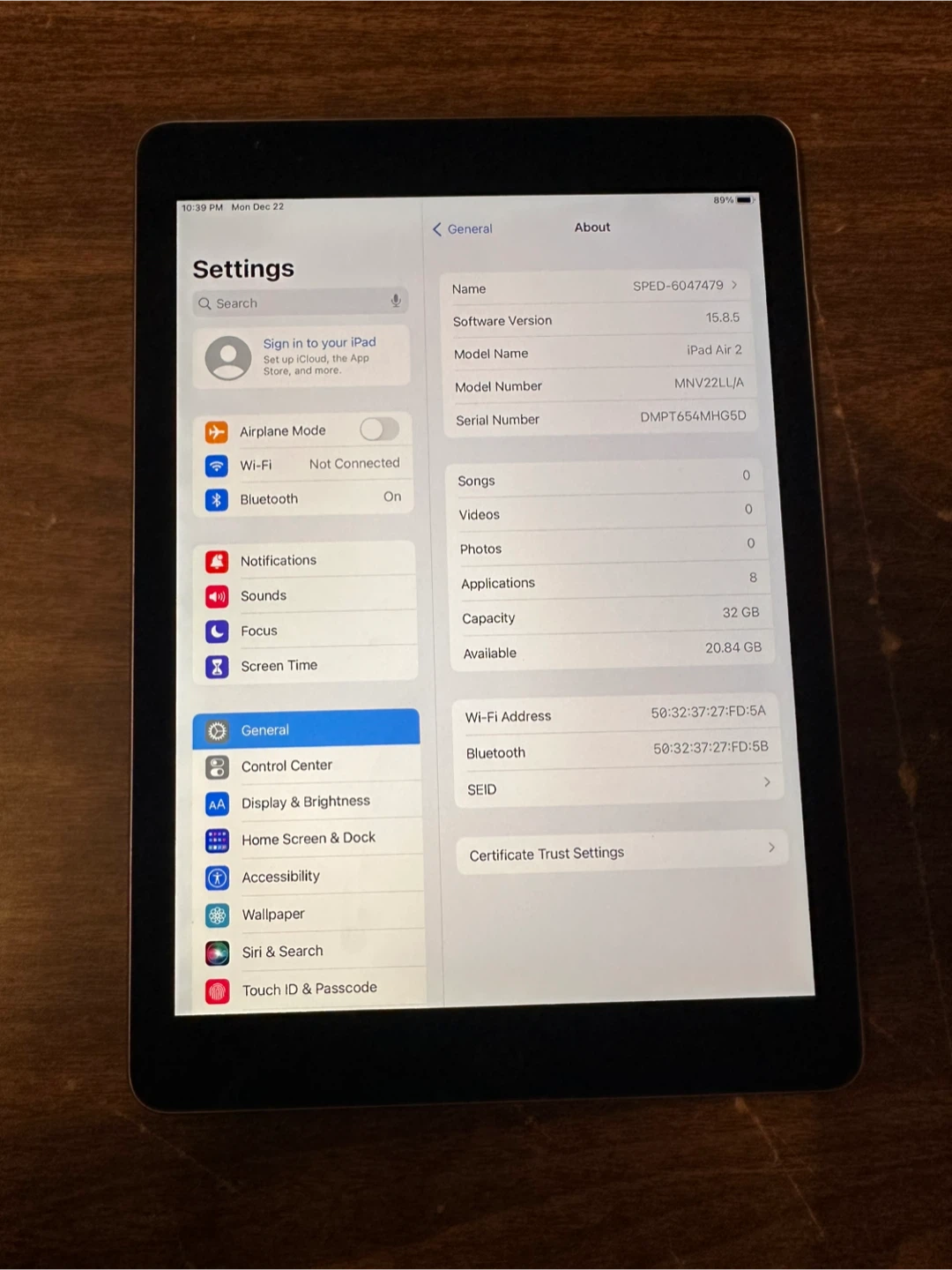 IPad Air 2