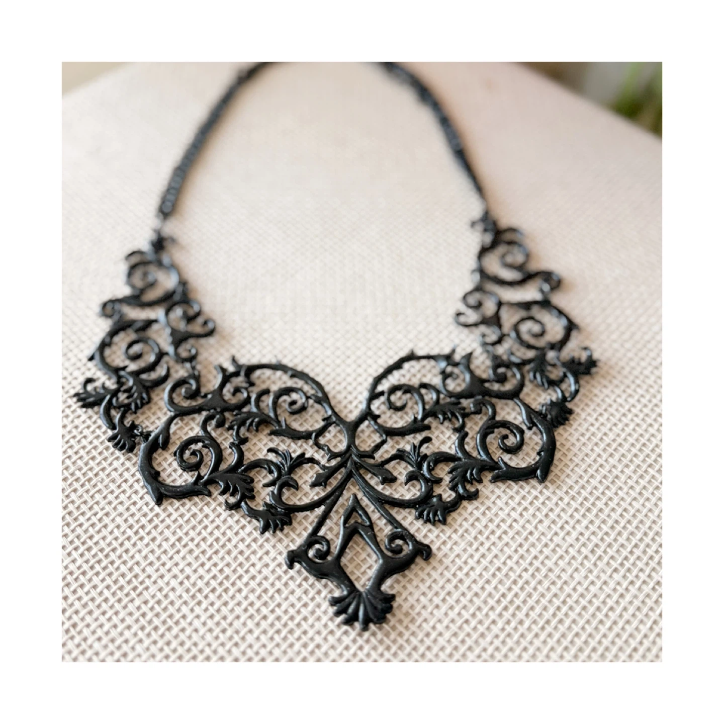 Black Statement Necklace