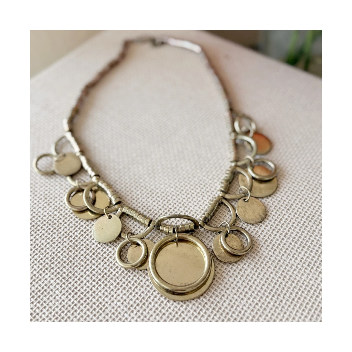 Gold-tone Pendant Necklace