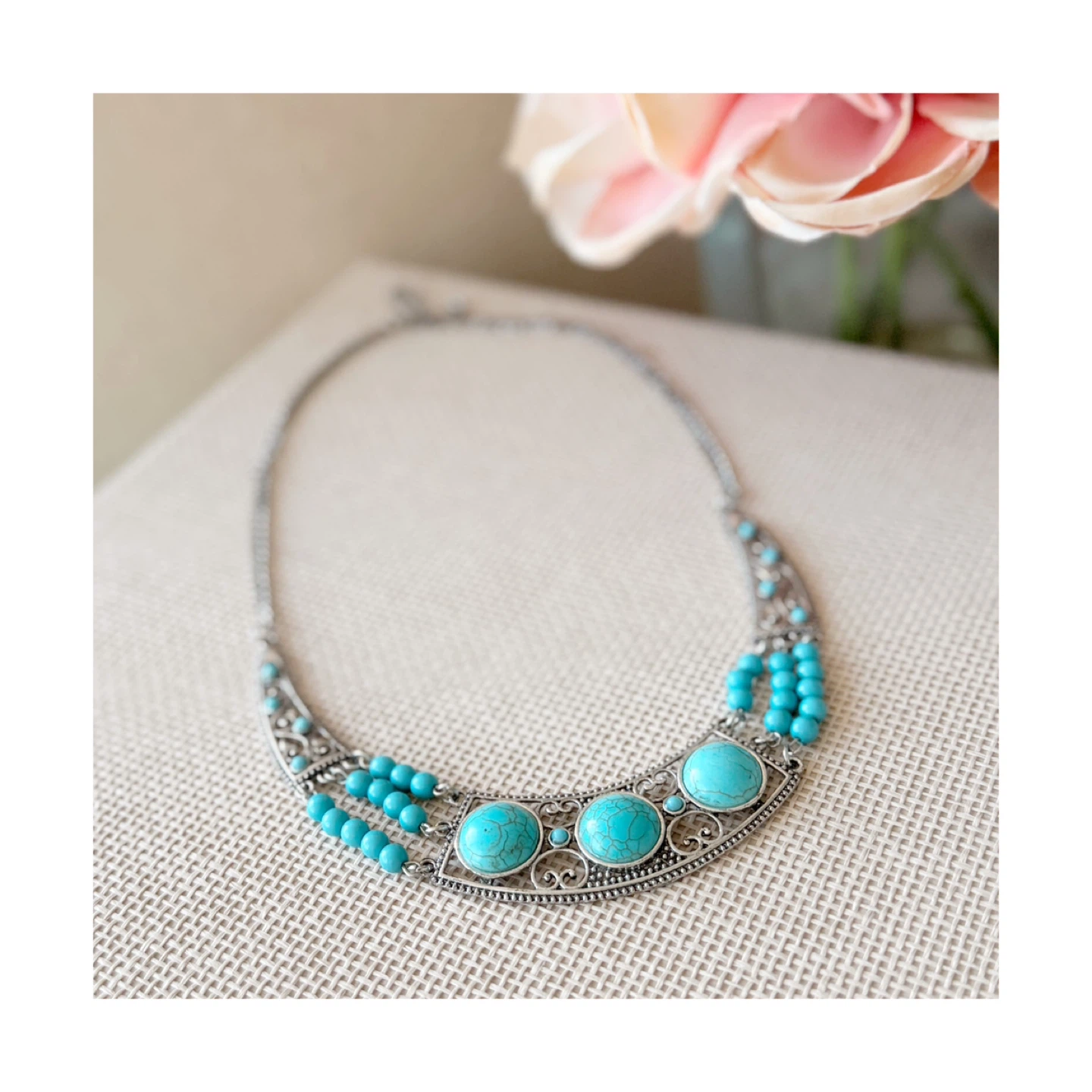 Turquoise Stone Necklace
