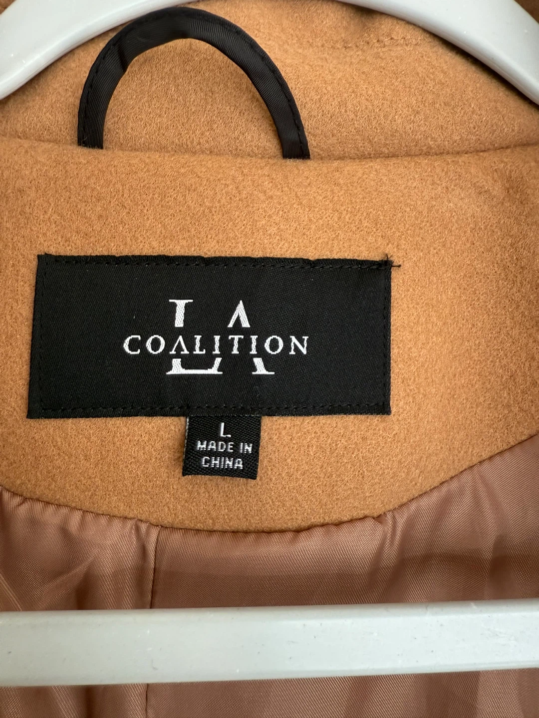 LA Coalition Tan Trench Coat - Size L - photo 2