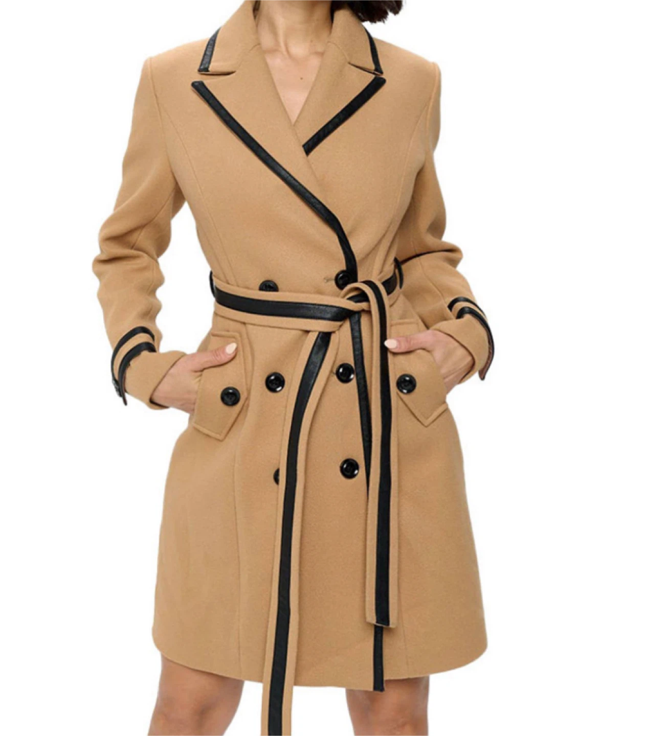LA Coalition Tan Trench Coat - Size L - photo 3