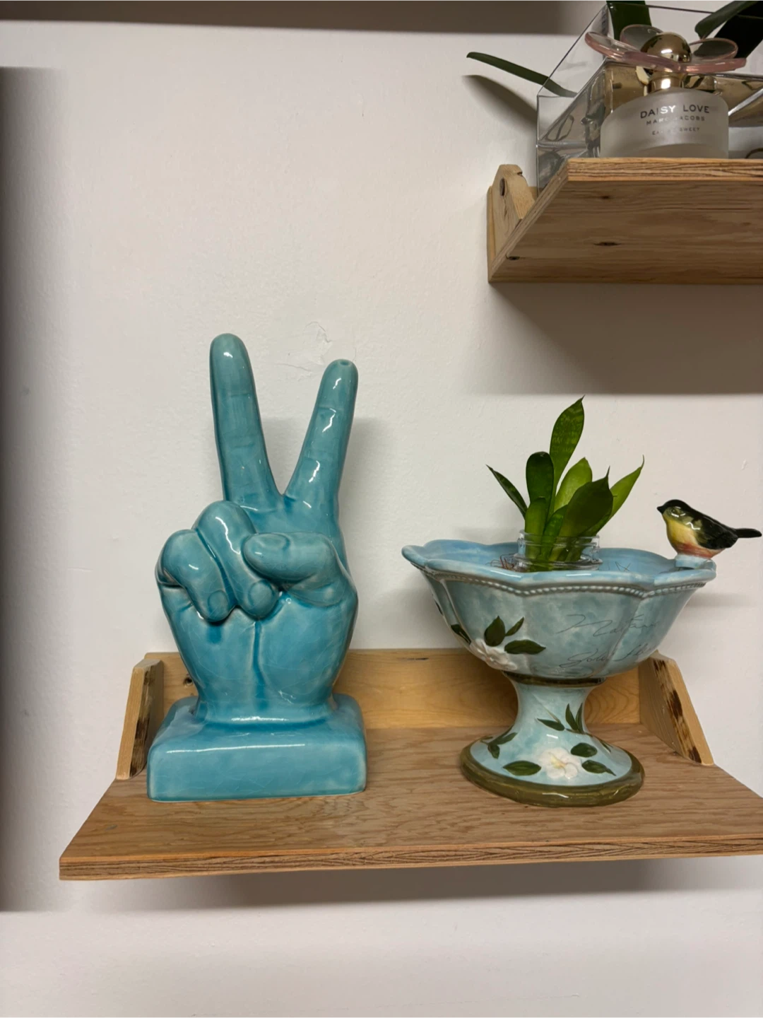 Turquoise Peace Sign Hand Decor - photo 2