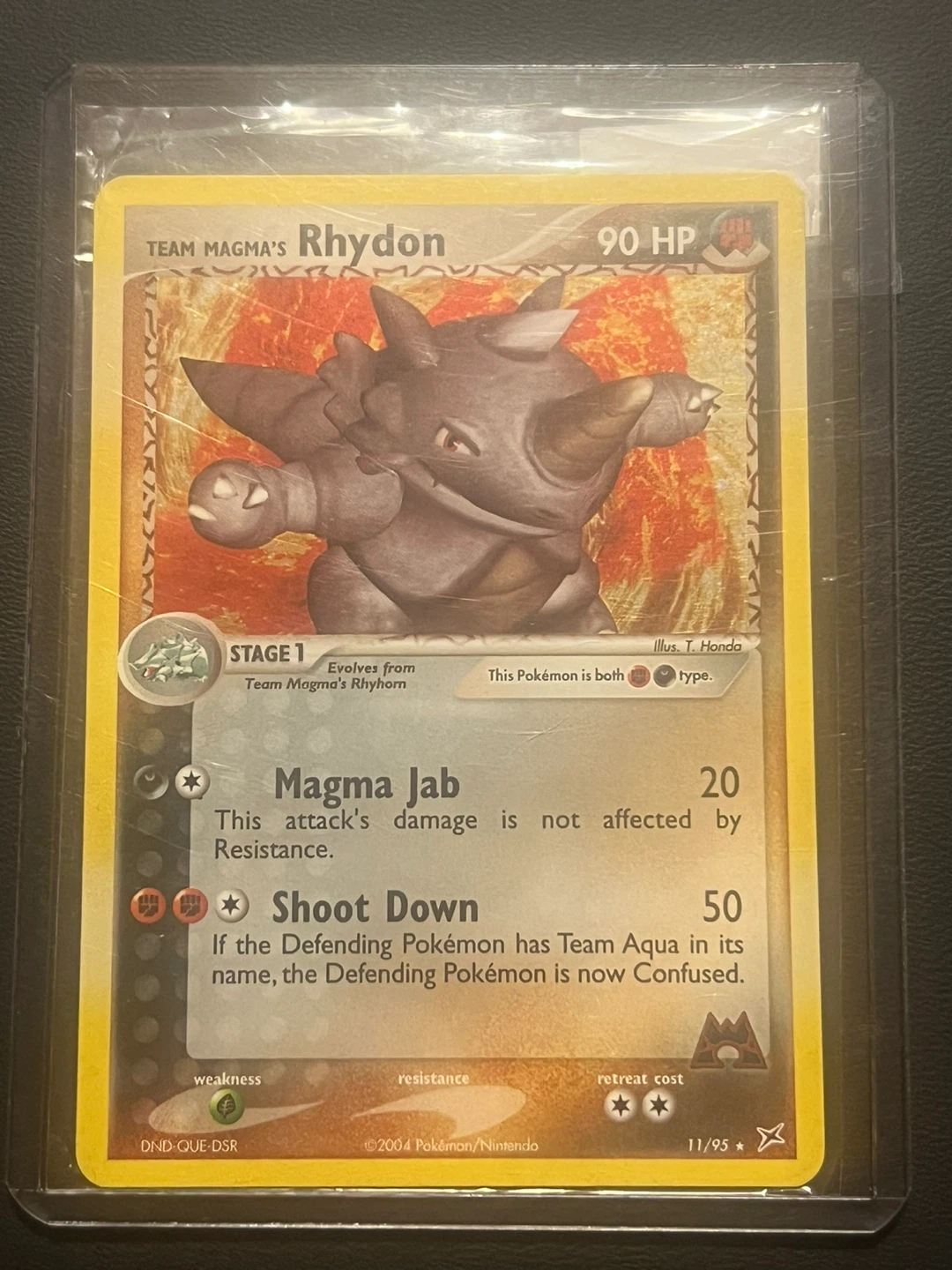 Team Magma's Rhydon Pokemon Card
