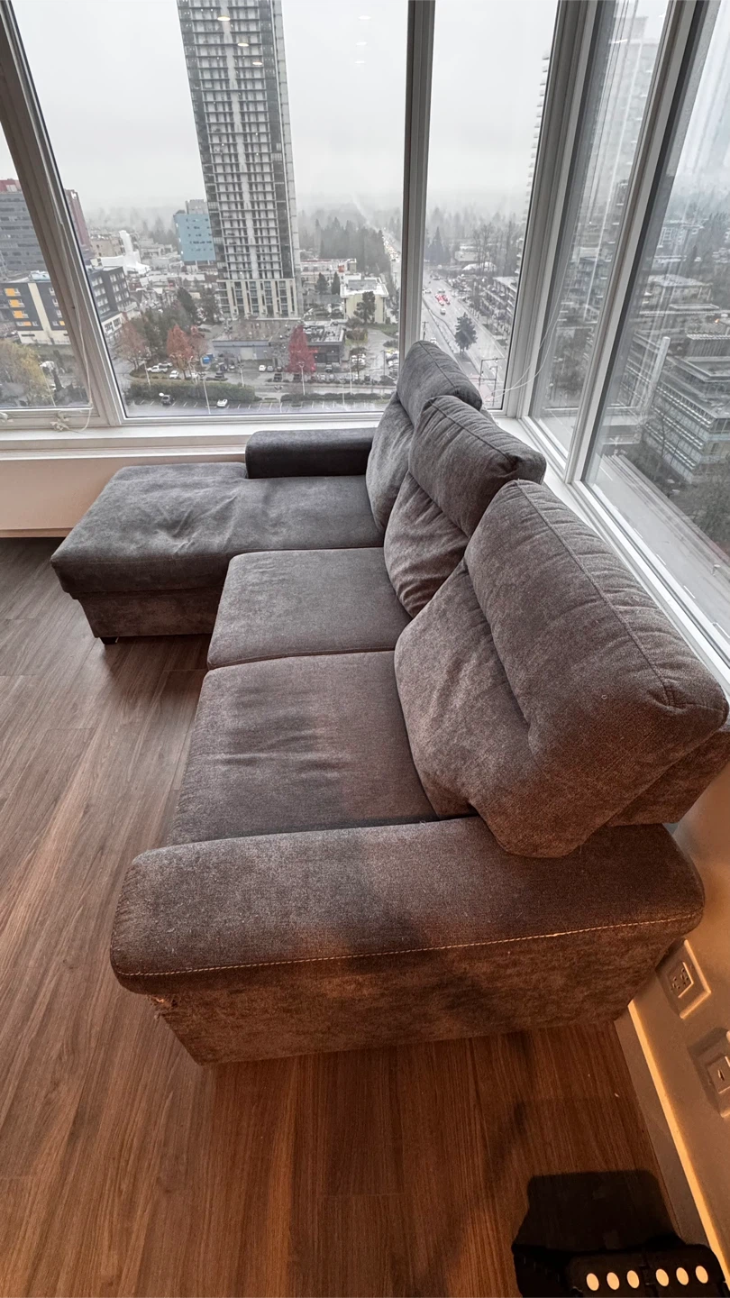 Grey Sectional Sofa (can be sofa bed)