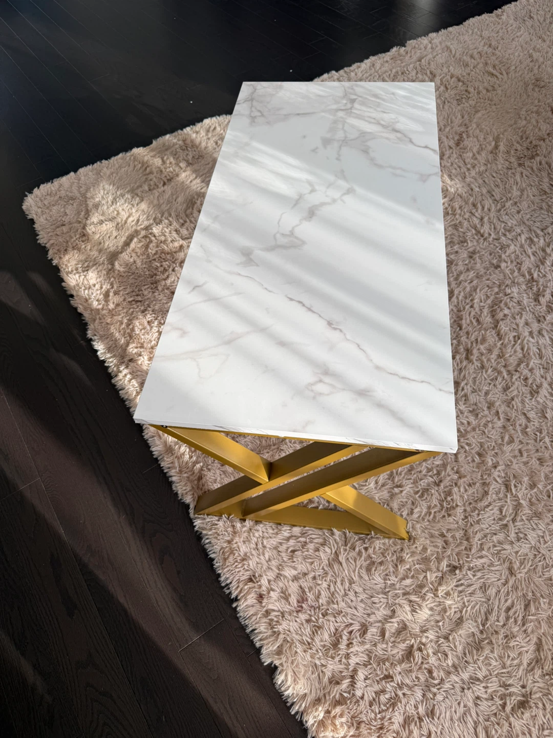 Marble Print Coffee Table - photo 2
